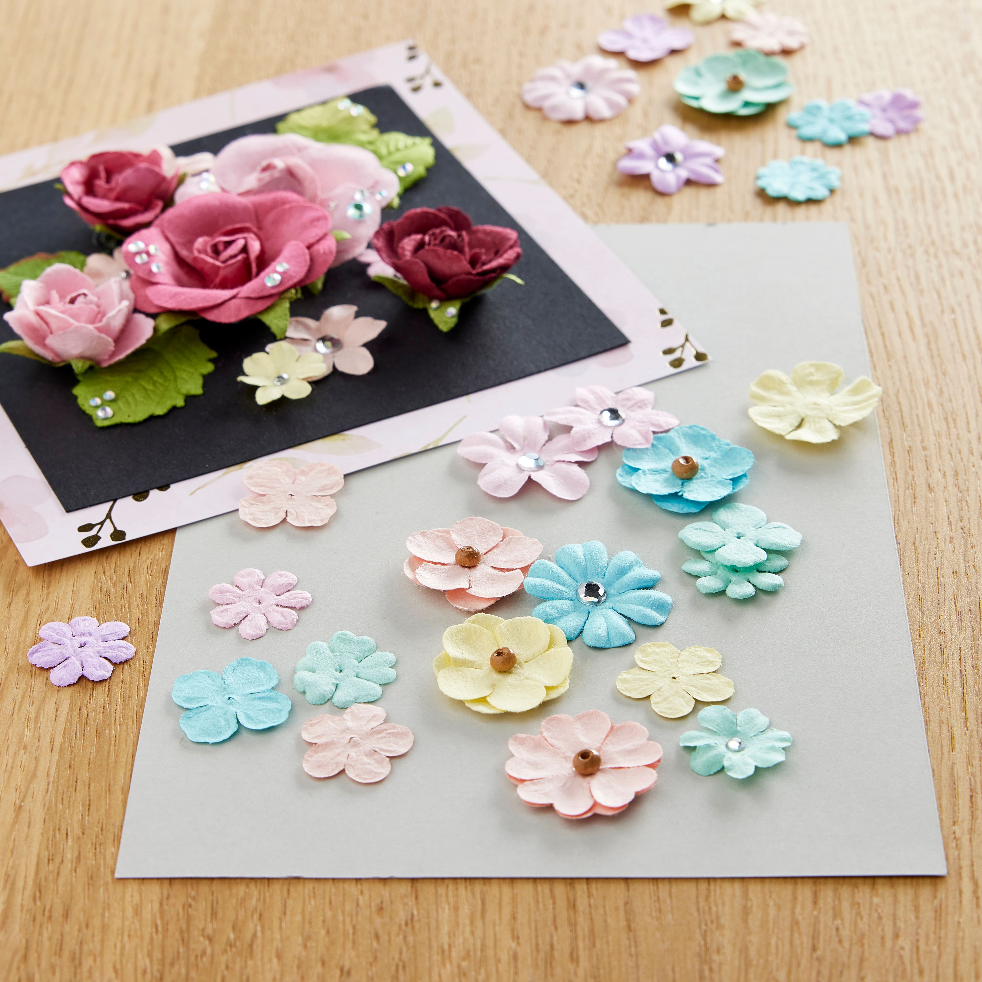 Pastel Mini Paper Flower Embellishments By Recollections™