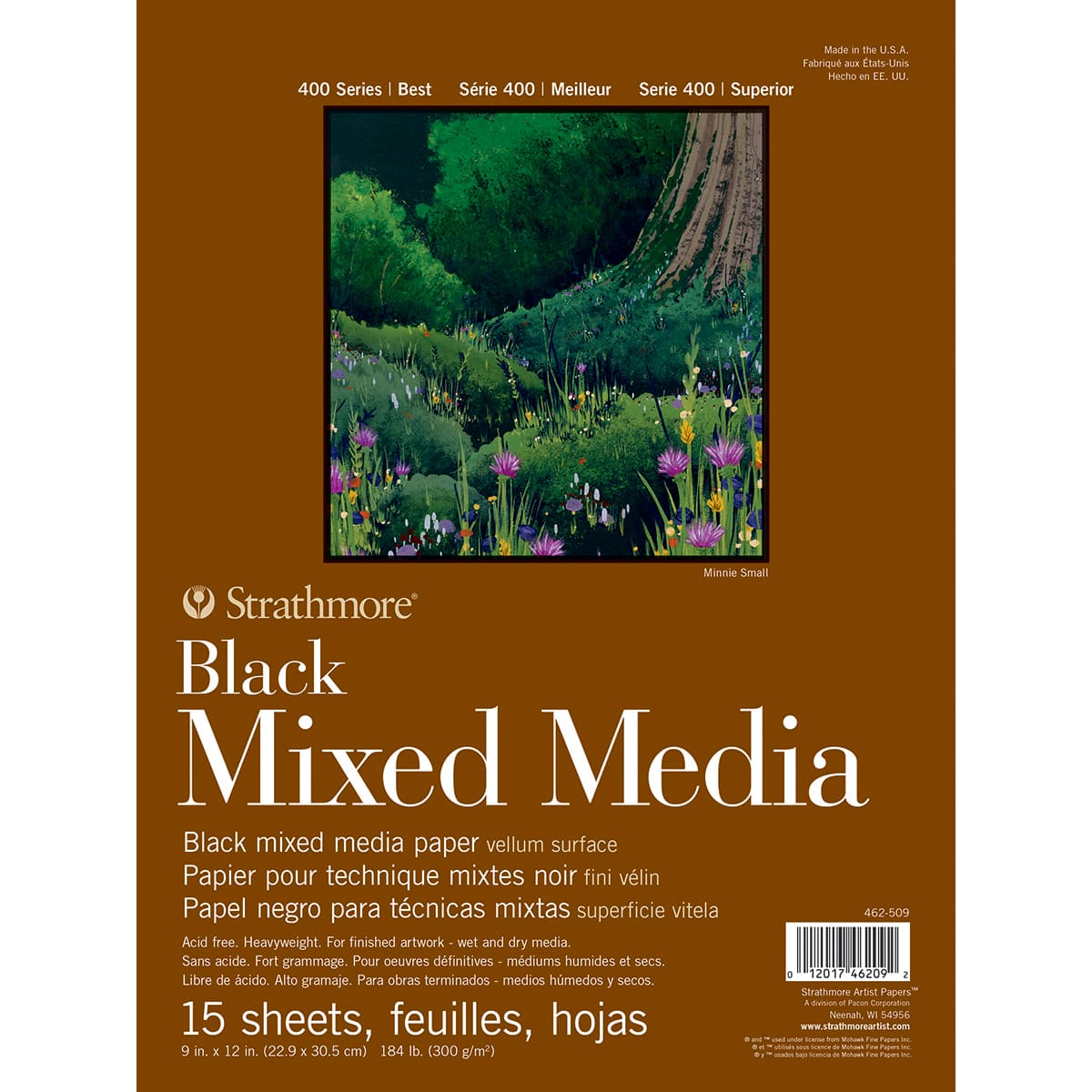 12 Pack: Strathmore® 400 Series Black Mixed Media Paper Pad