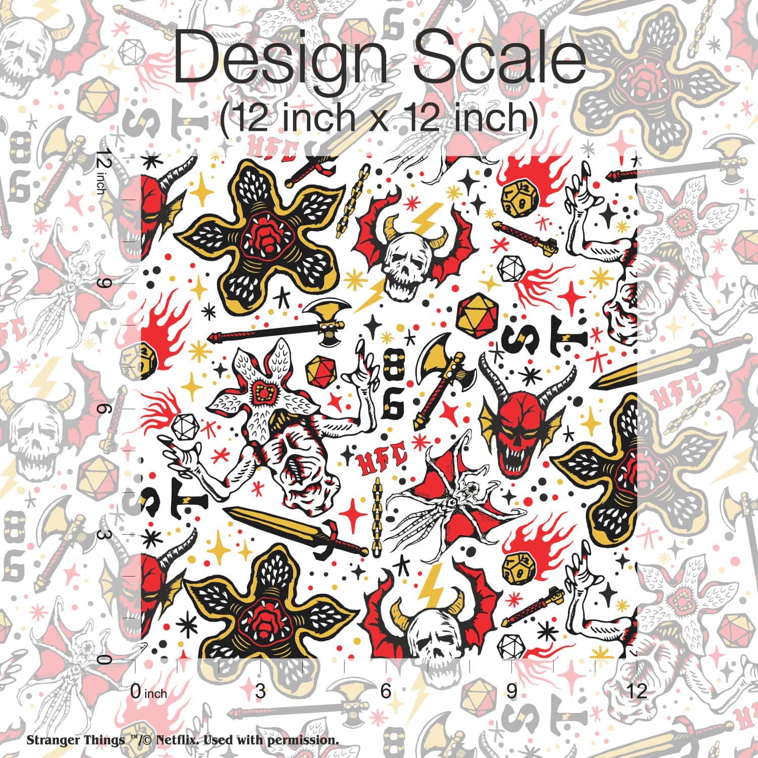 RoomMates Stranger Things Hellfire Club Red Peel & Stick Wallpaper