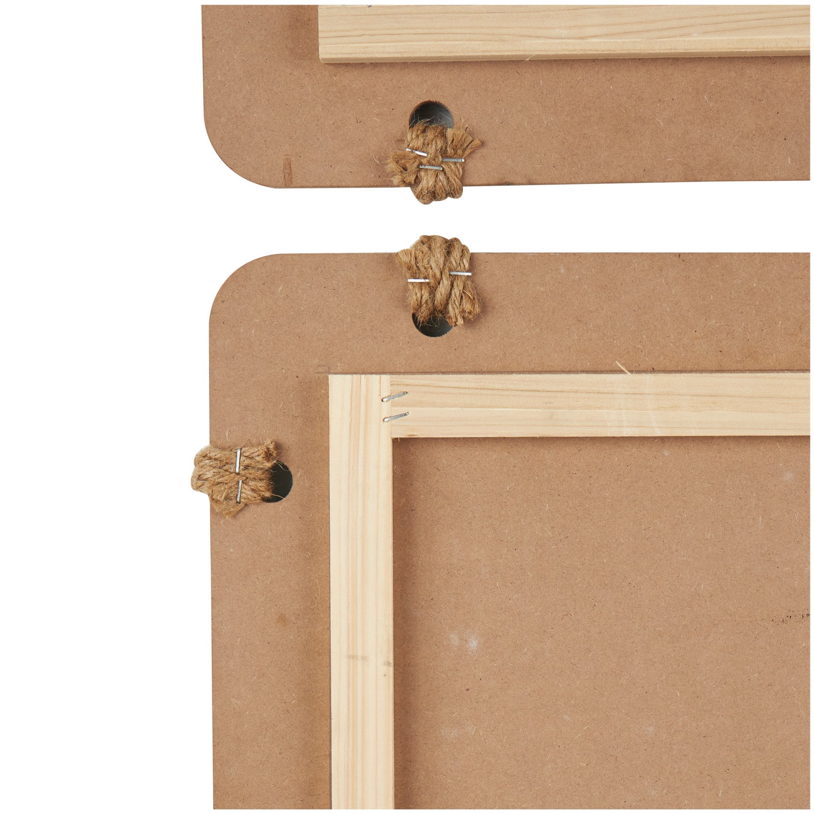 16" x 16" Blue Wooden Sea Life Ombre Wall Decor with Rope Accents Set