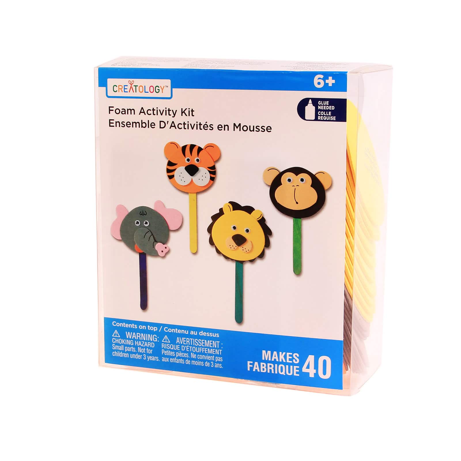 Creatology™ Foam Activity Kit, Animal Puppets