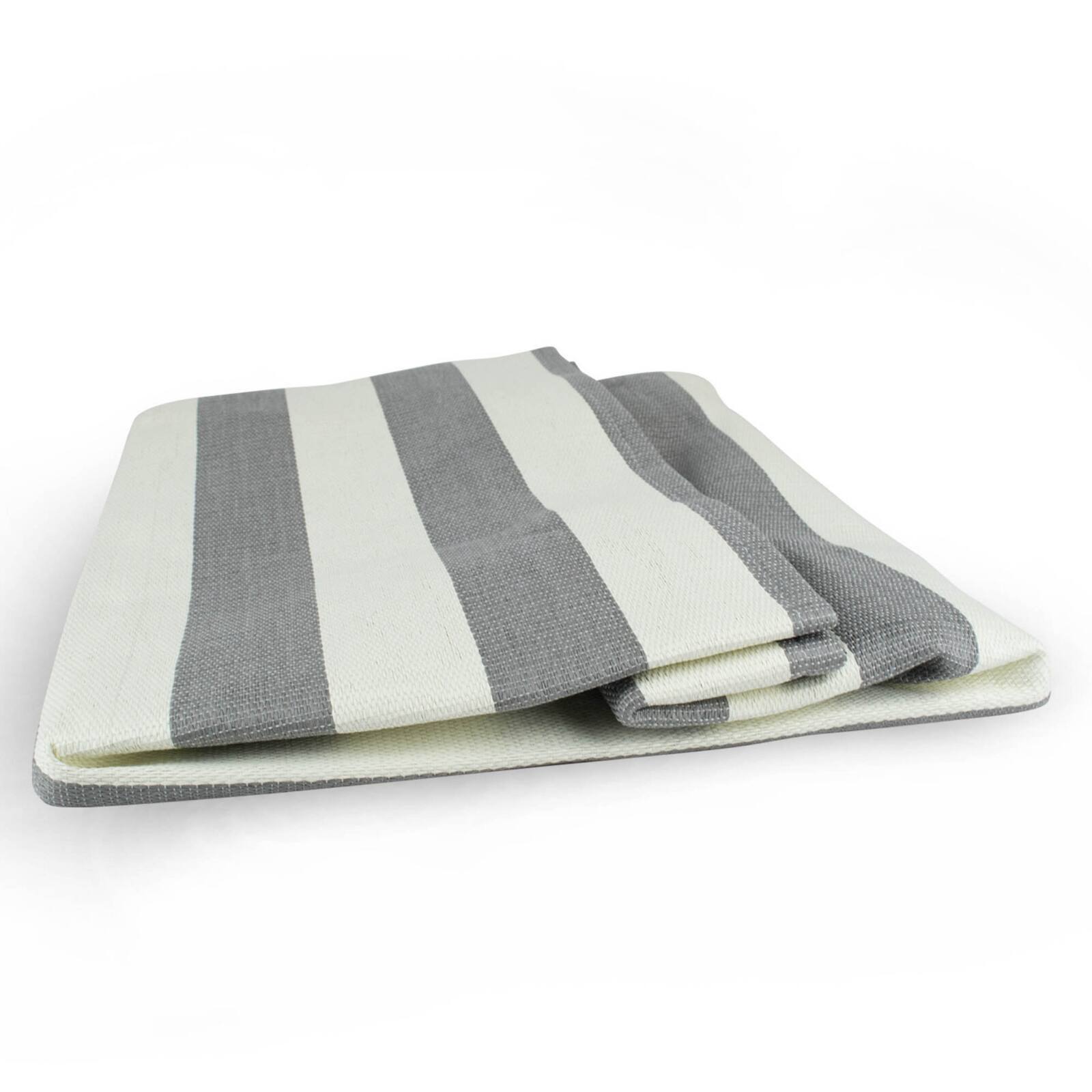 DII&#xAE; Large Striped Rectangle Woven Paper Storage Basket