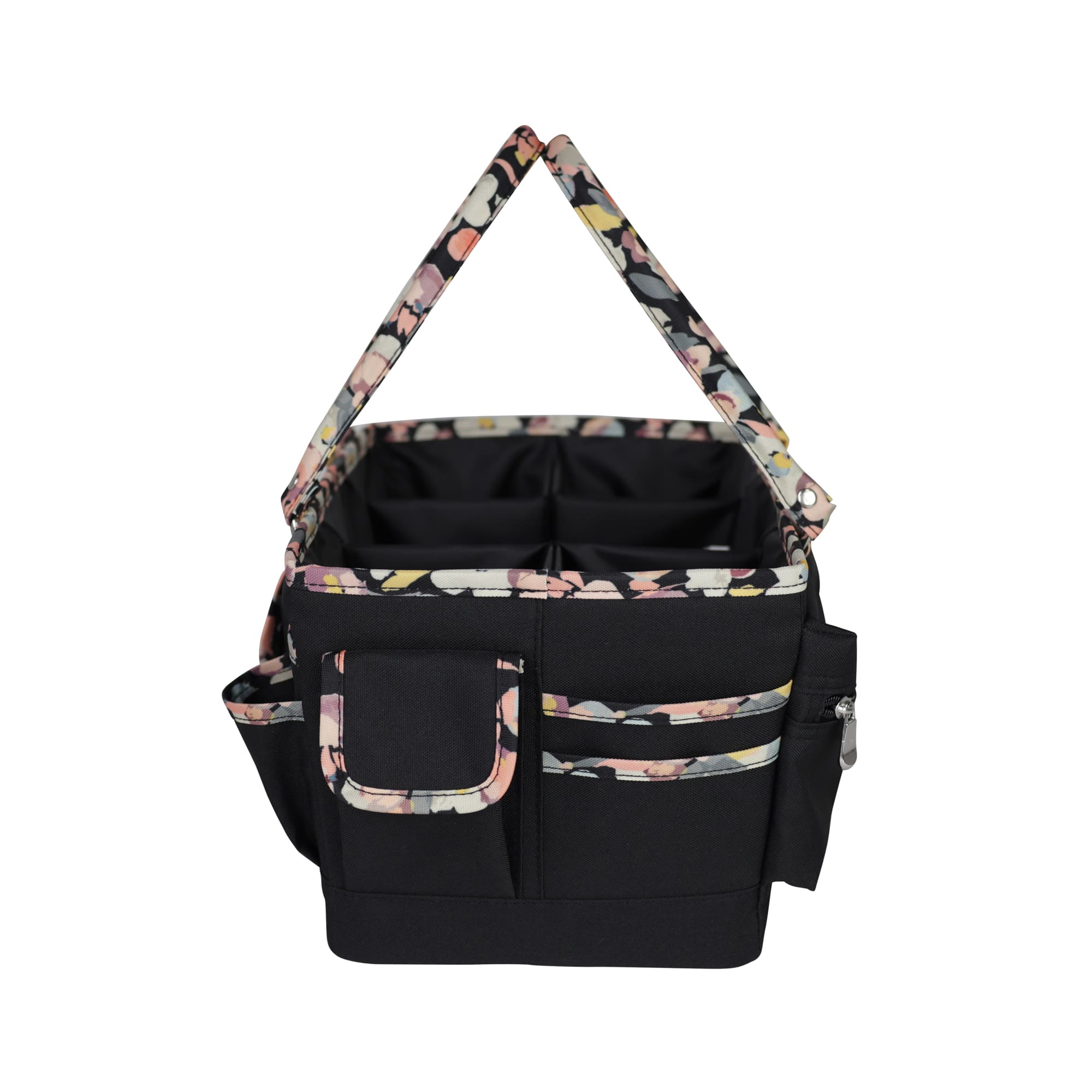 Everything Mary Black Floral Deluxe Store &#x26; Tote