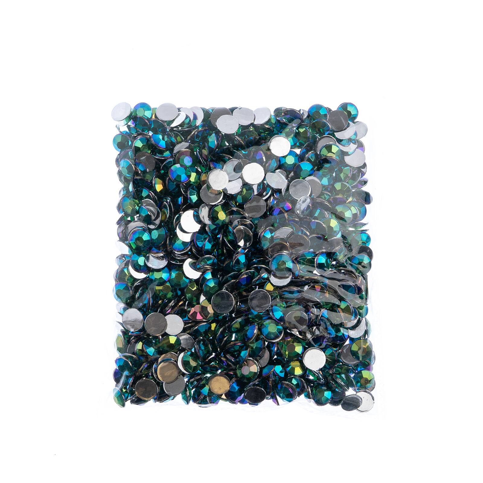 John Bead 8mm Acrylic Round Flat Back Rhinestones, 1,000ct.