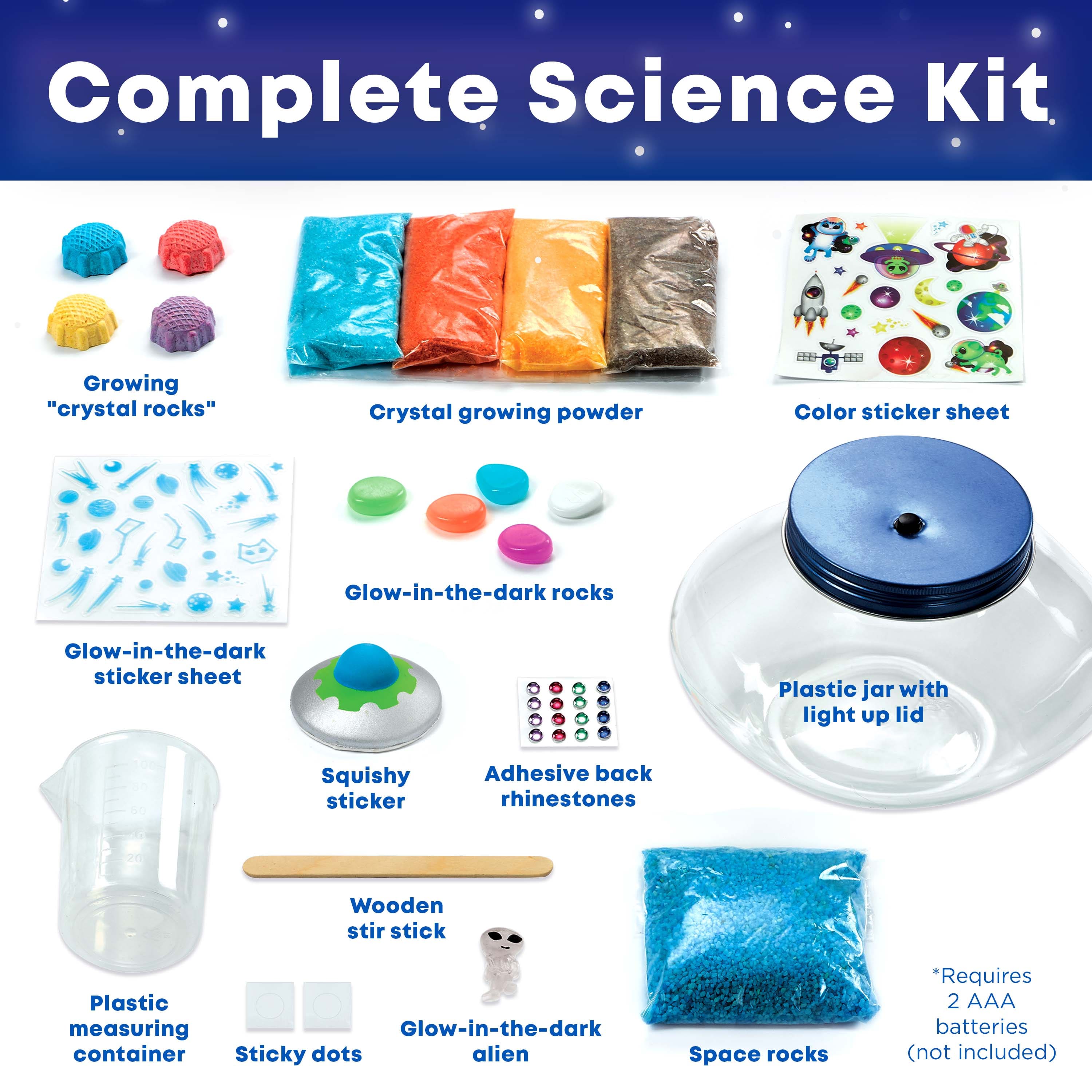 Creativity for Kids Crystal Space Terrarium Kit