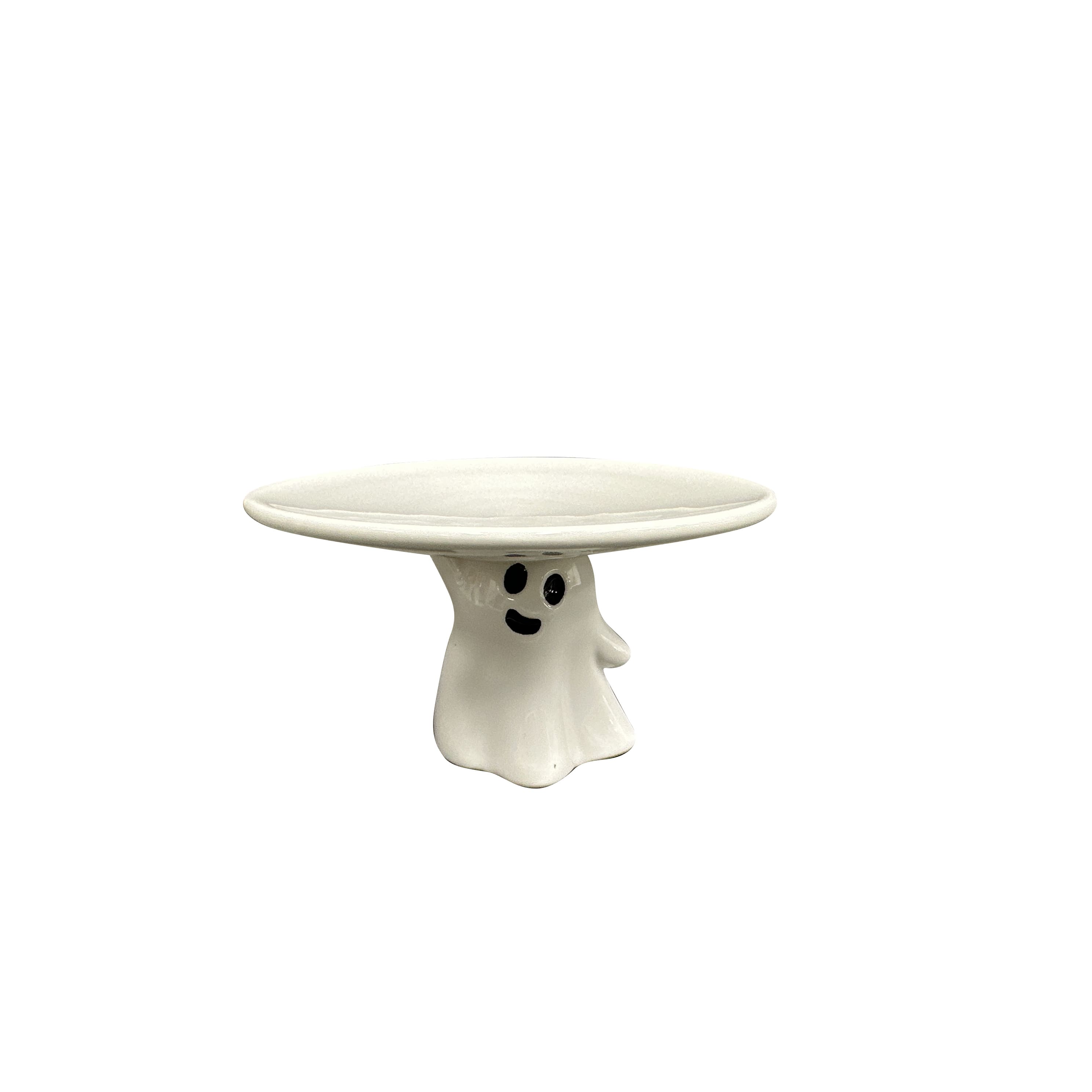 Mini White Ghost Cake Stand by Makesy™