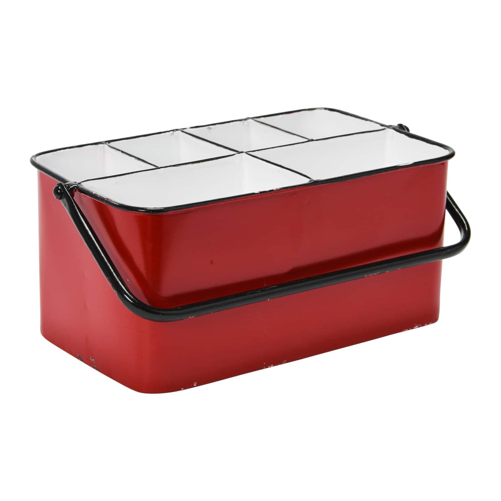 Hello Honey&#xAE; 6-Compartment Metal Caddy with Handle