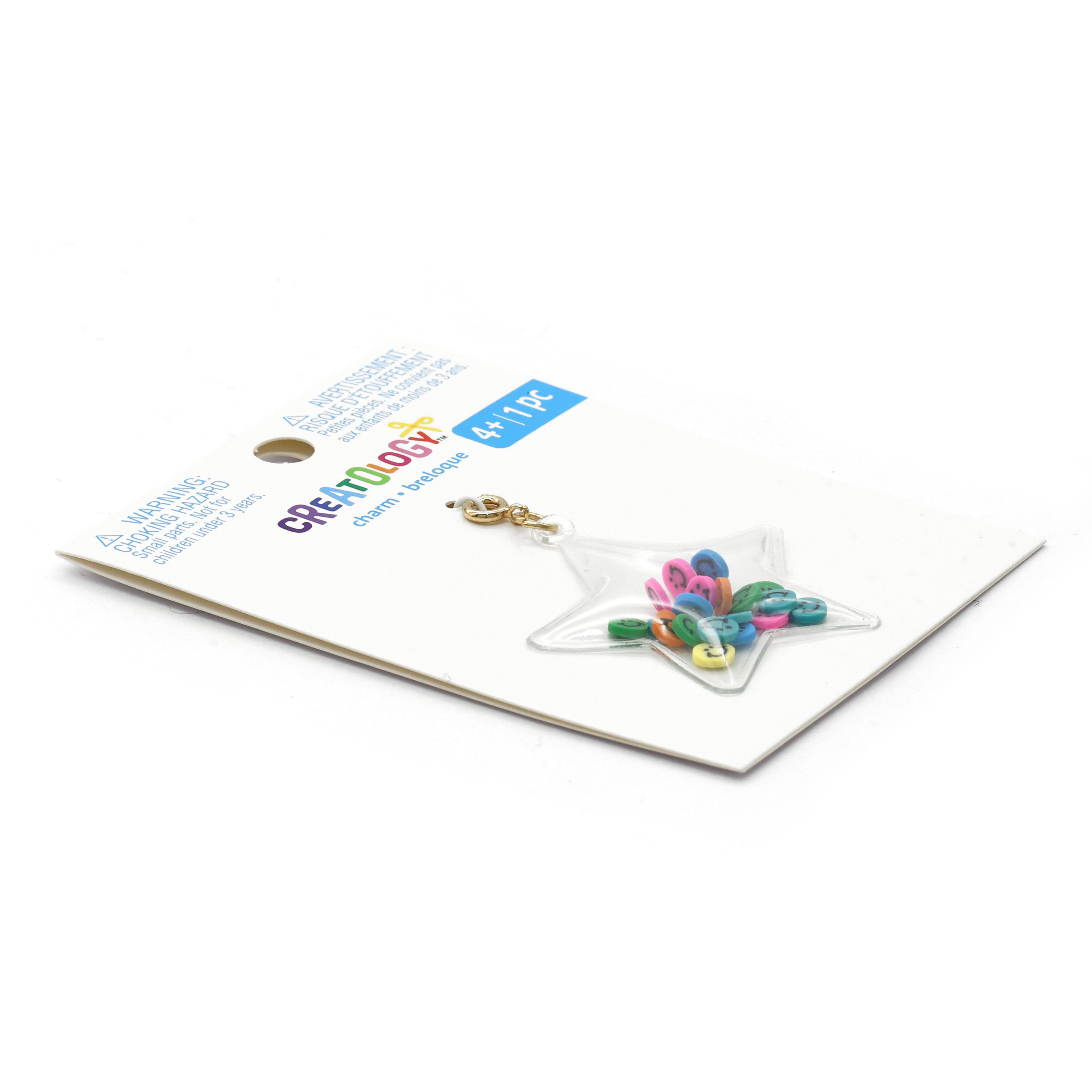 Breloque à remuer en forme d’étoile avec visages souriants de Creatology