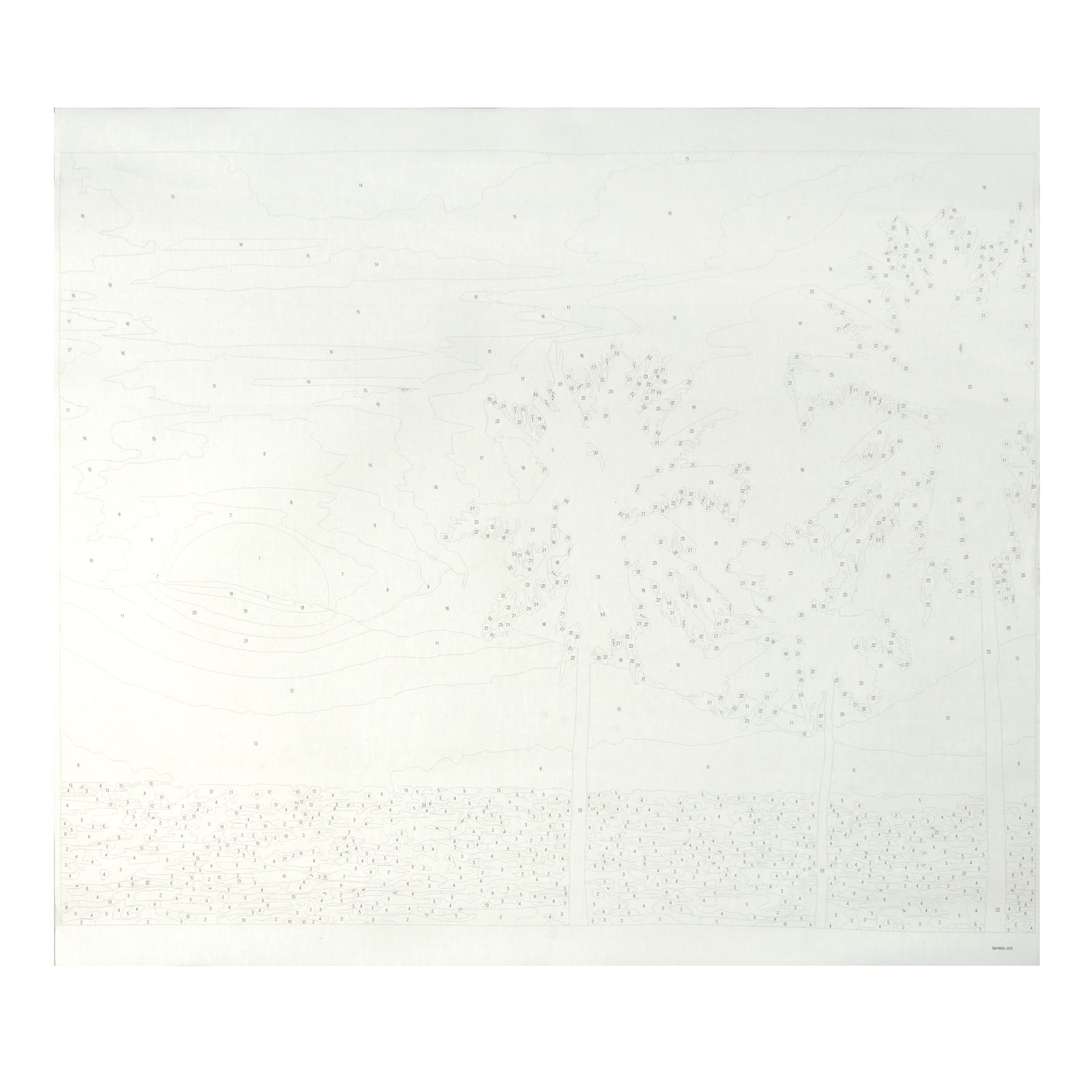 16" x 20" Beach Sunset Paint-by-Number Kit with Wood Display Hanger by Artist's Loft®