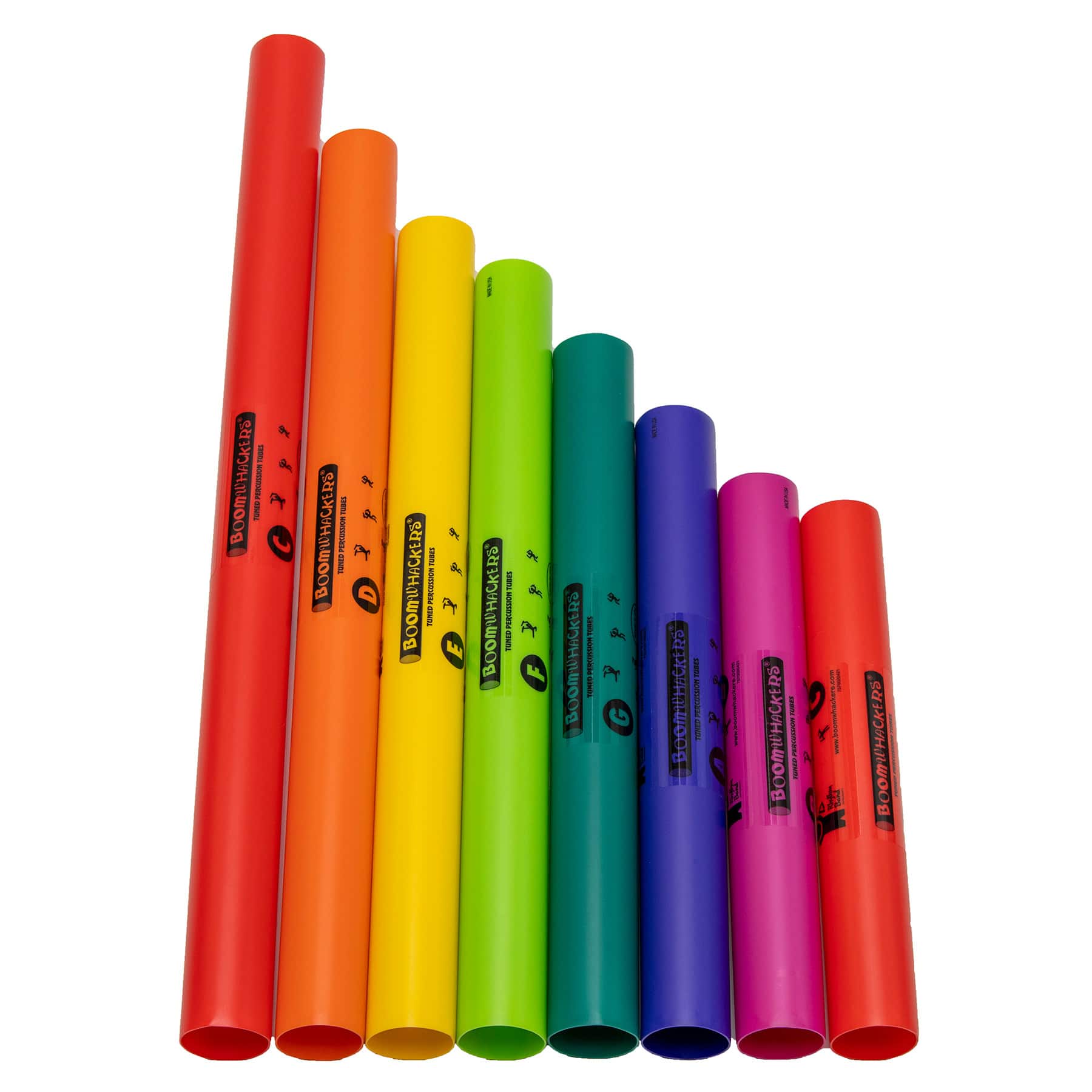 Rhythm Band Instruments Boomwhackers Percussion Tubes Set, 8ct.