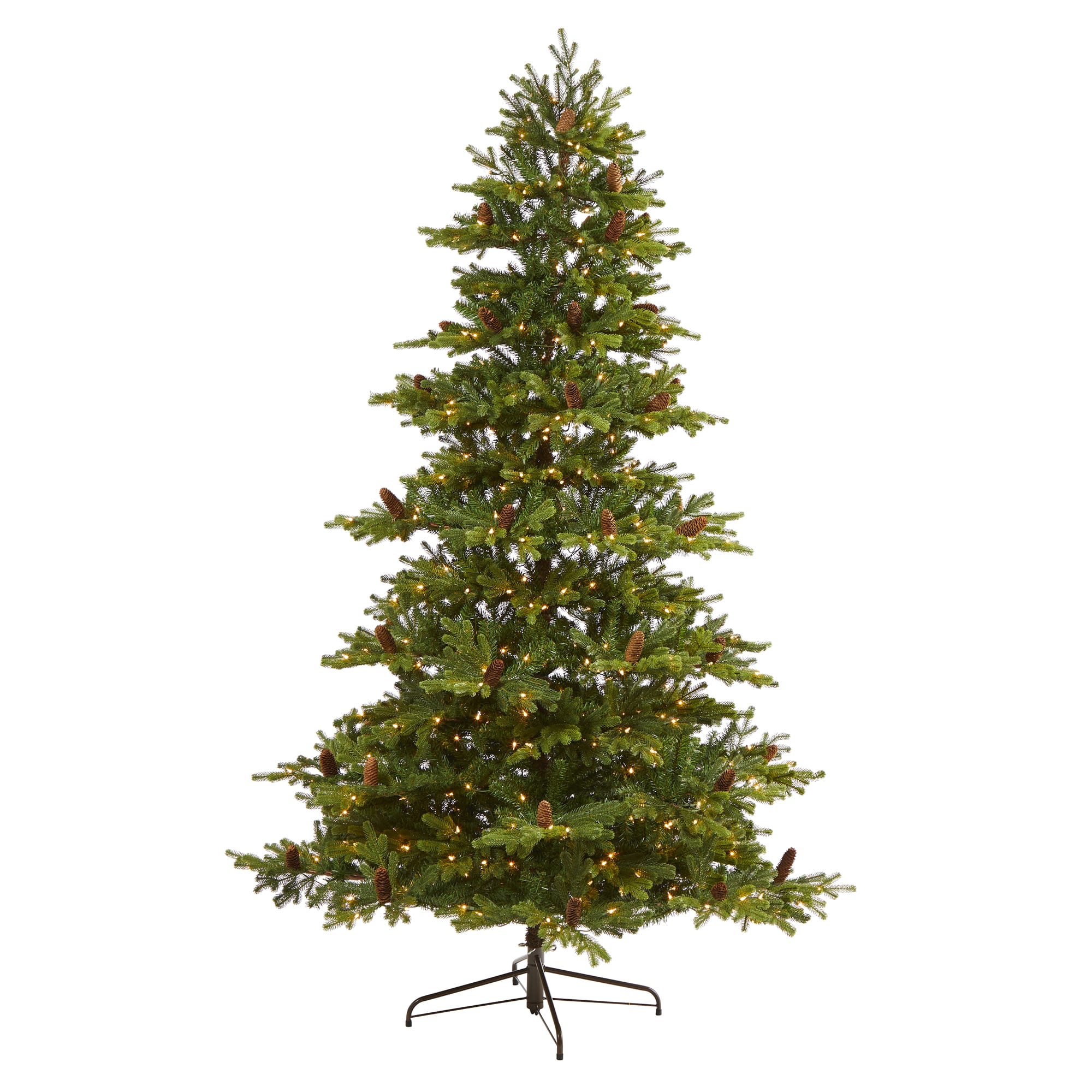 7.5ft. Pre-Lit Yukon Mountain Fir &#x26; Pinecones Artificial Christmas Tree with Clear Lights