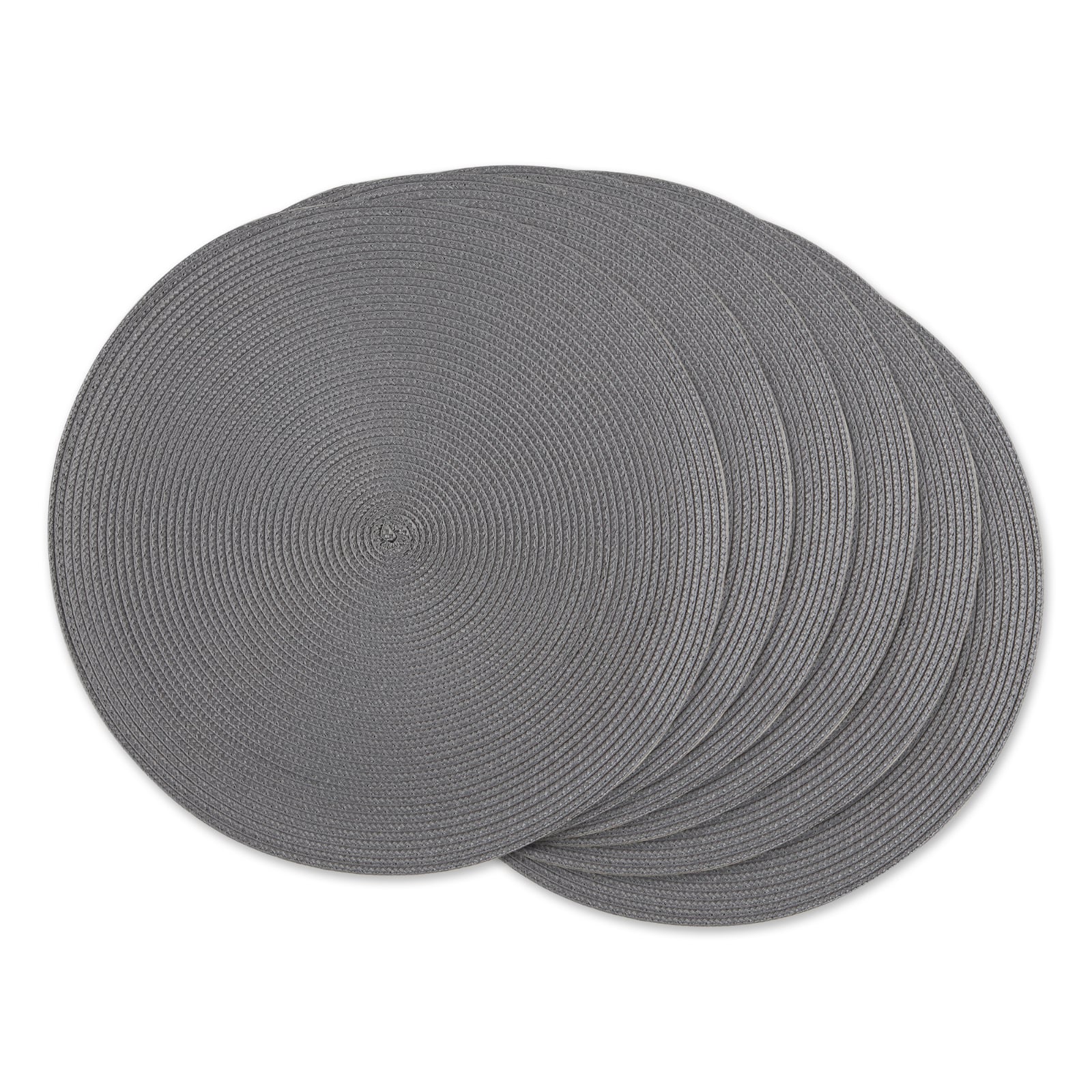 DII® Round Plastic Woven Placemats, 6ct.