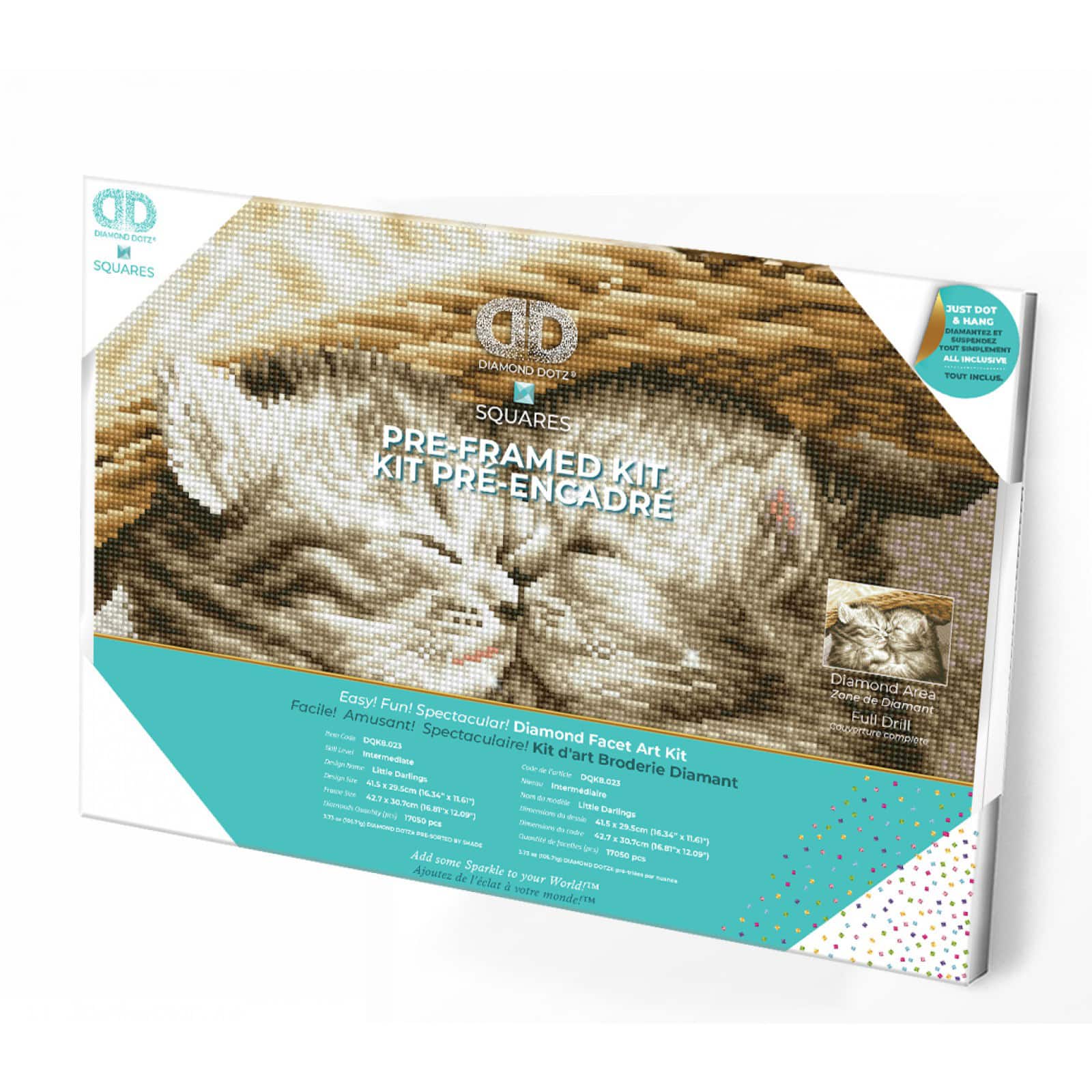 Diamond Dotz® Intermediate Little Darlings Pre-Framed Diamond Painting Kit