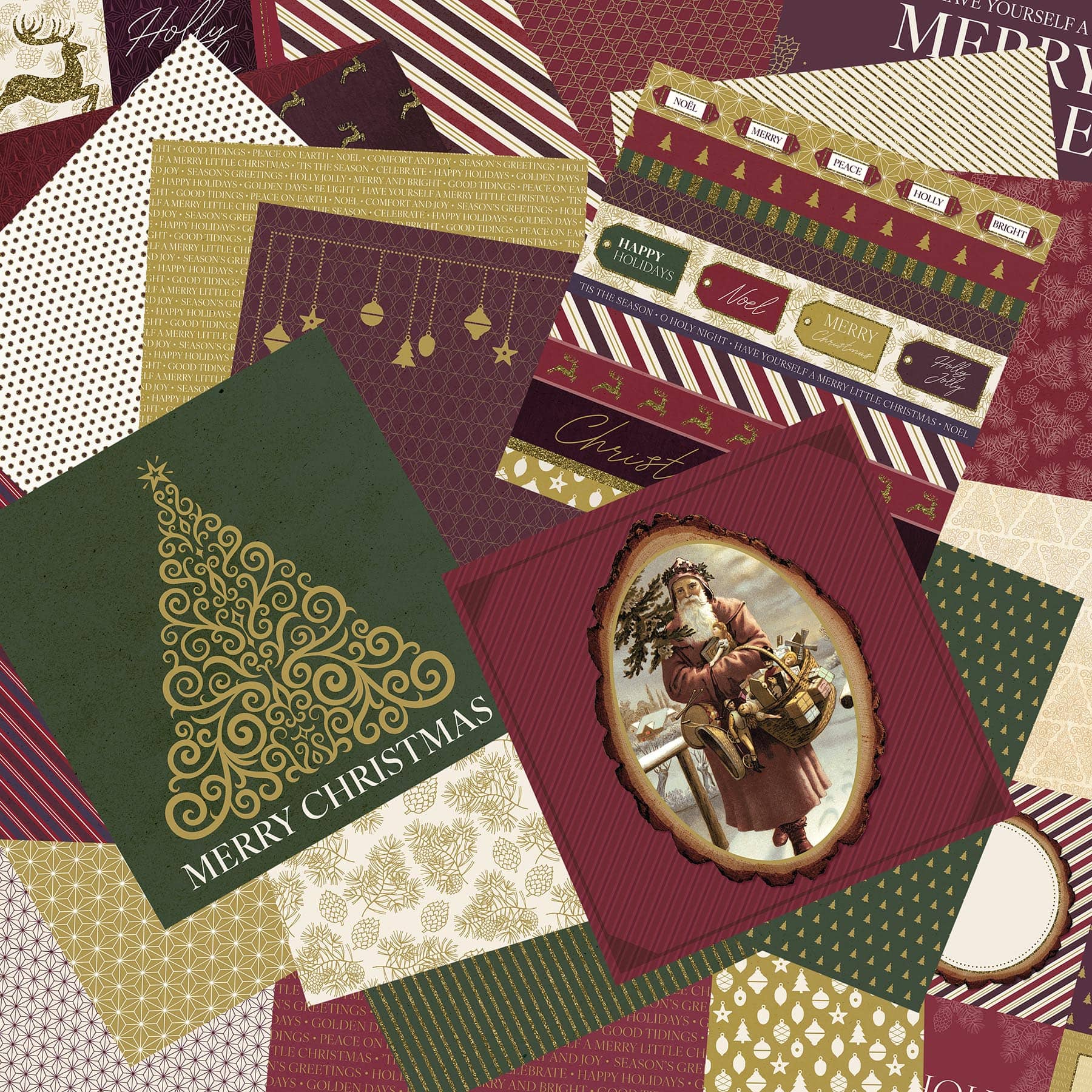 6" x 6" Holiday Tidings Double-Sided Paper Pad, 24 Sheets by Recollections™