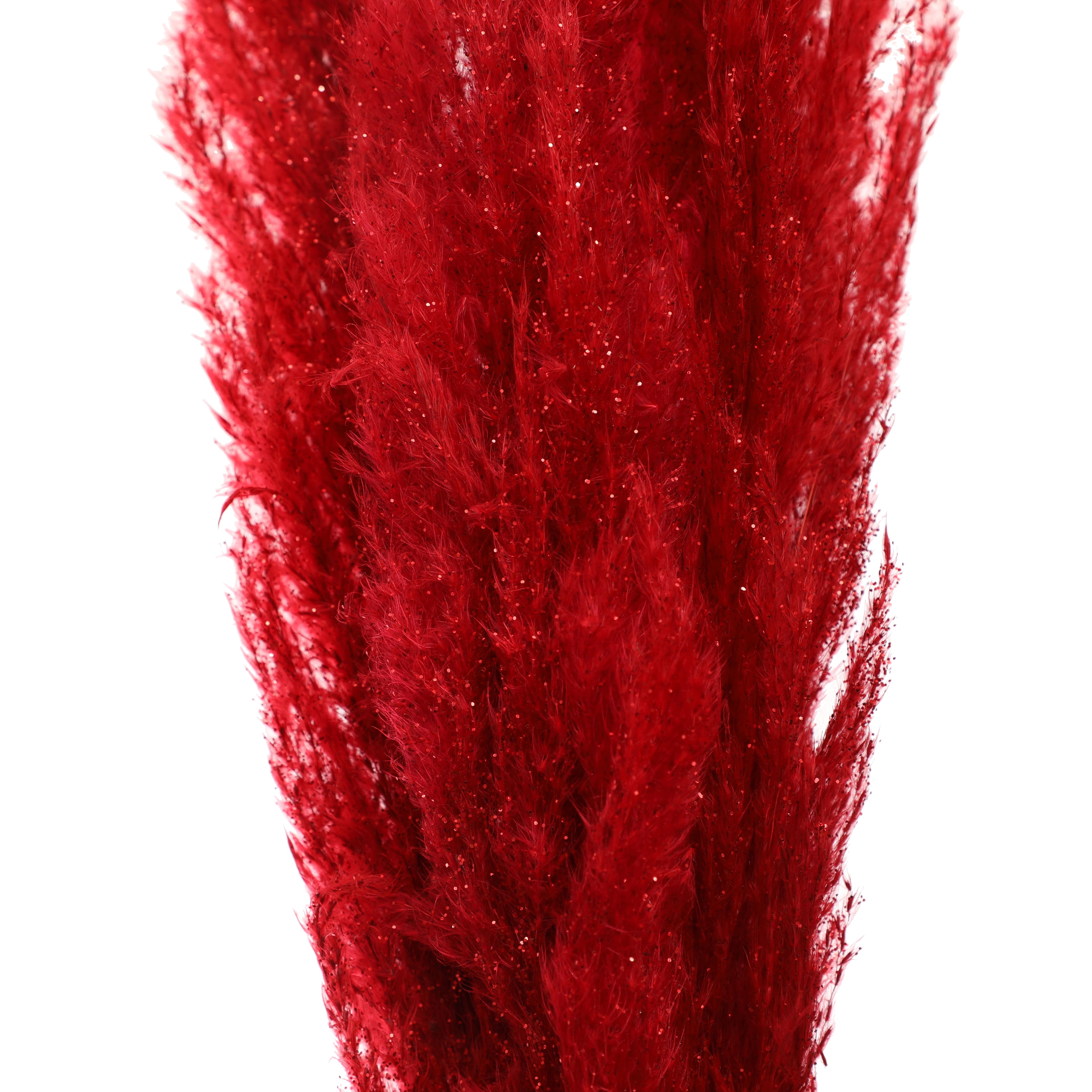 3.5ft. Red Glitter Pampas Bush by Ashland&#xAE;