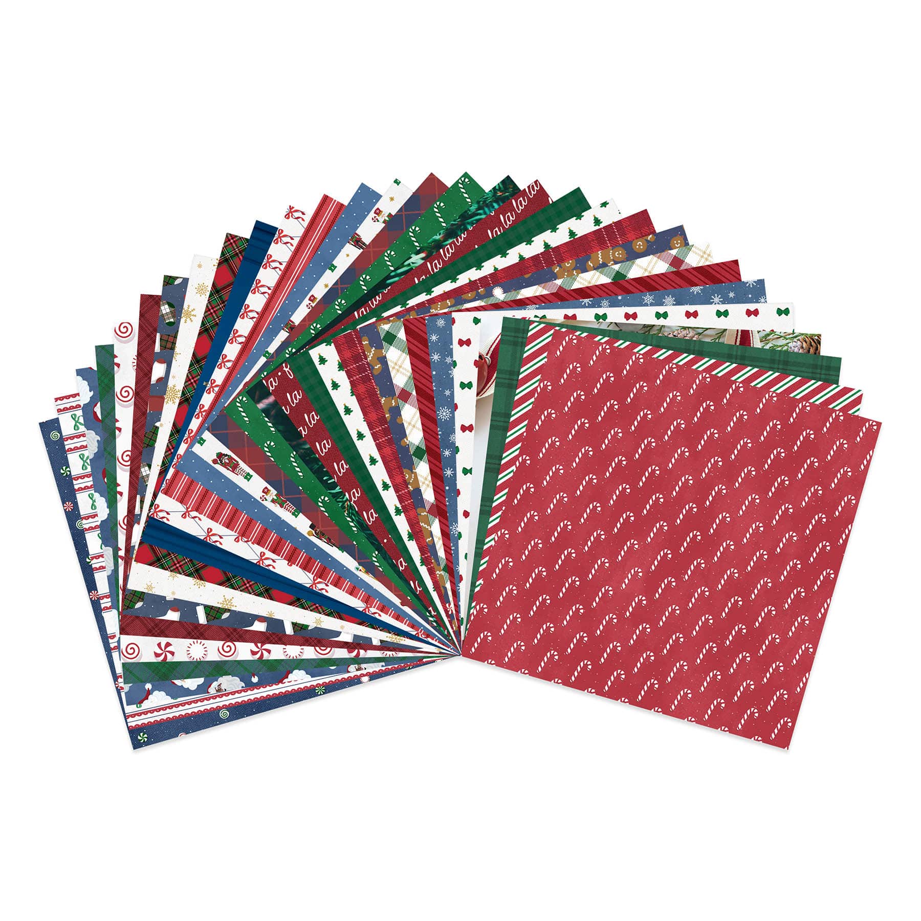 12" x 12" Peppermint Plaid Paper Pad, 90 Sheets by Recollections™