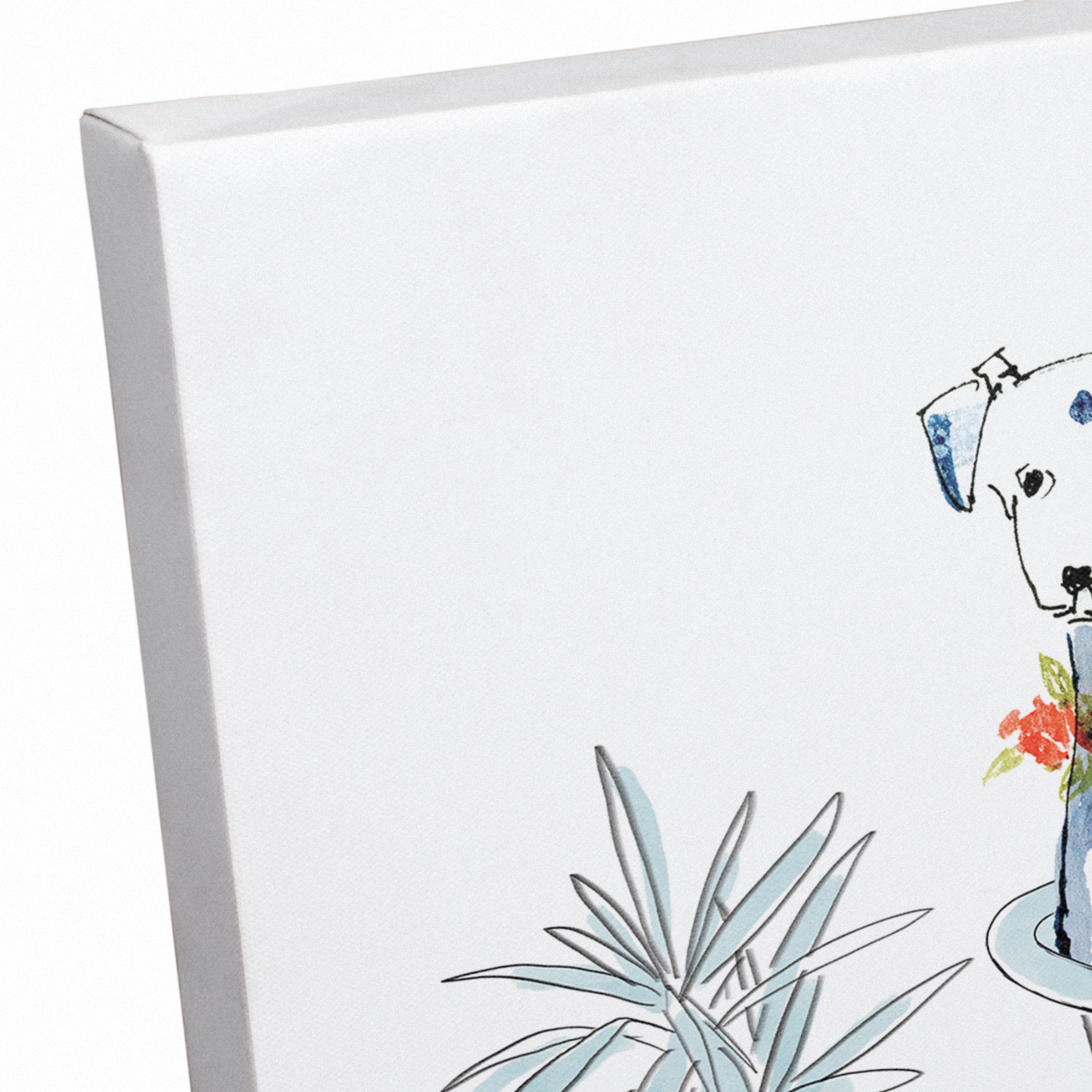 Bath Time Dog 1 Canvas Wall Art