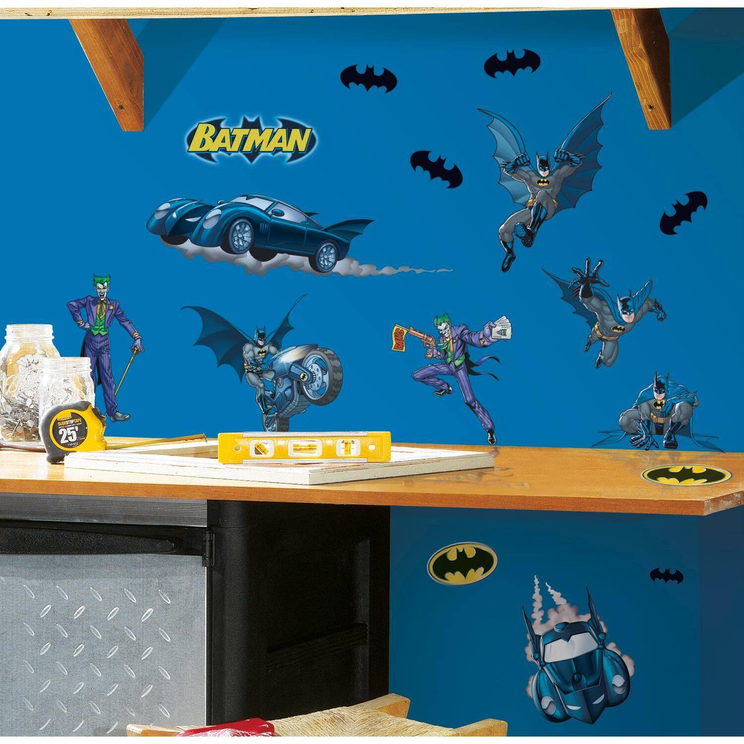 RoomMates Batman Gotham Guardian Peel &#x26; Stick Wall Decals