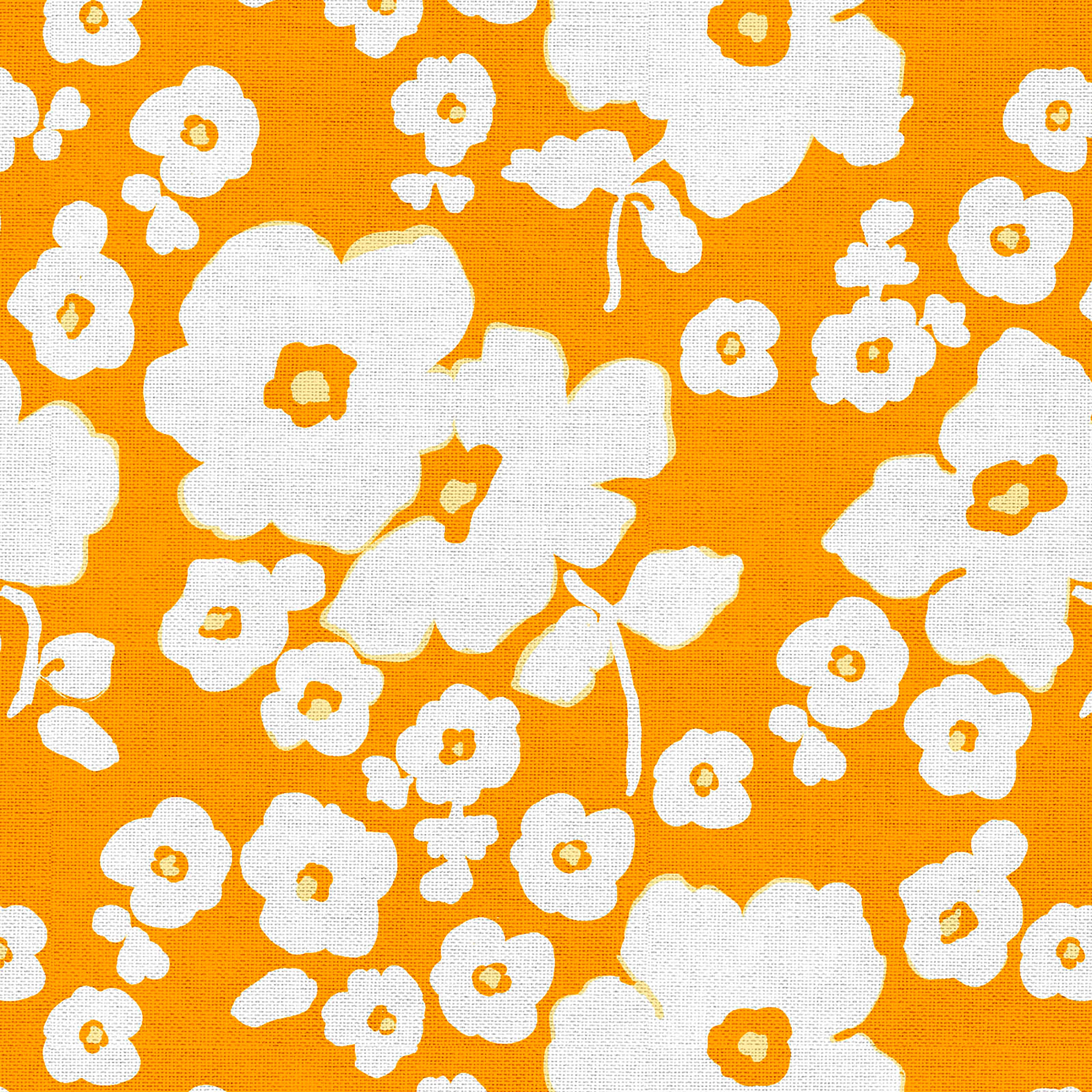 Madcap Cottage Prints Charming Orange Blossoms Cotton Fabric