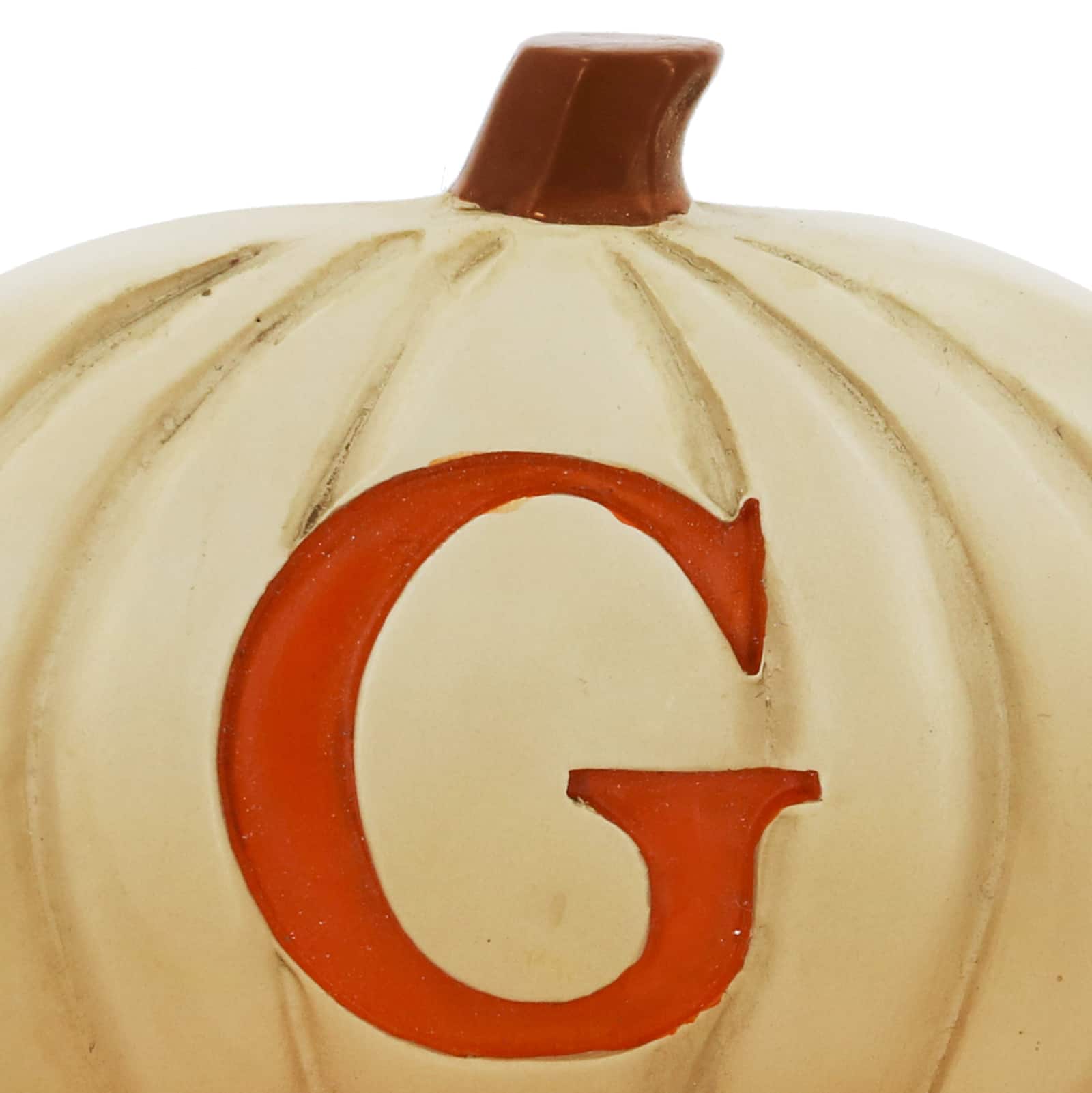 Monogram Pumpkin Tabletop Décor by Ashland®