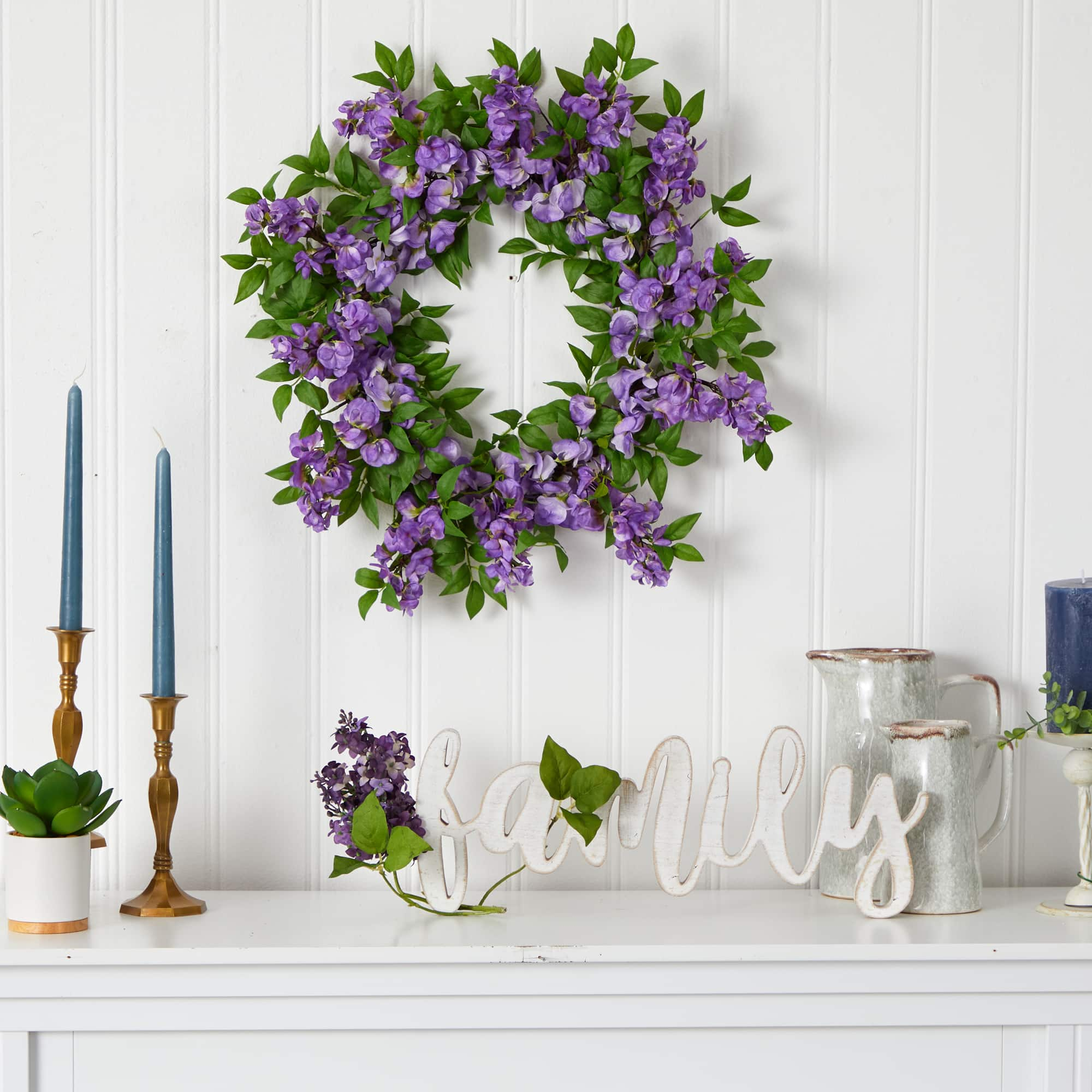 18&#x22; Wisteria Wreath