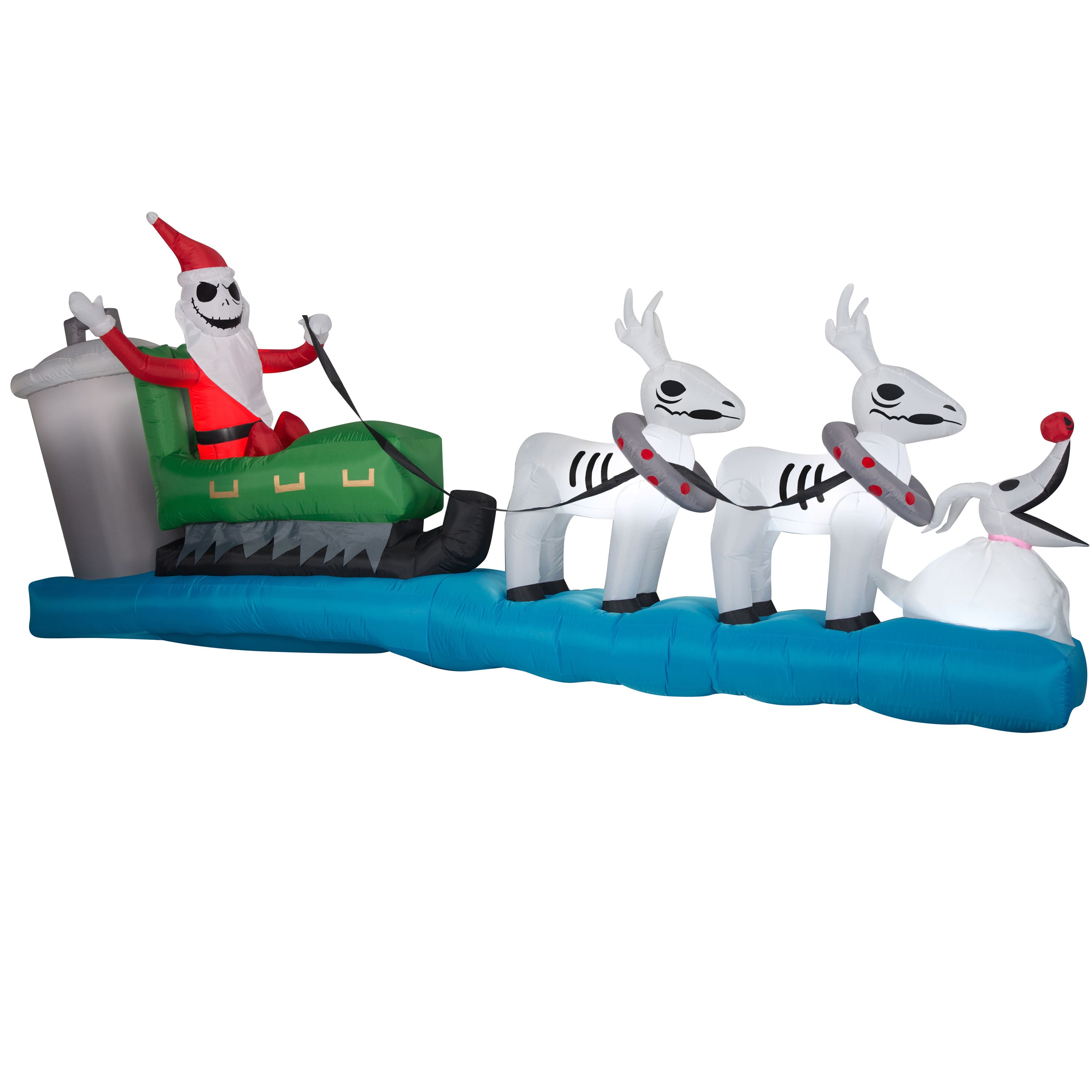 4.5ft. Airblown&#xAE; Inflatable Colossal Disney Jack Skellington Sleigh Scene