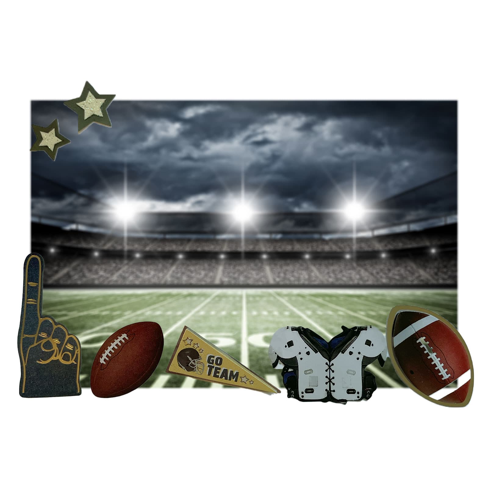 Football Icons Dimensional Stickers by Recollections™