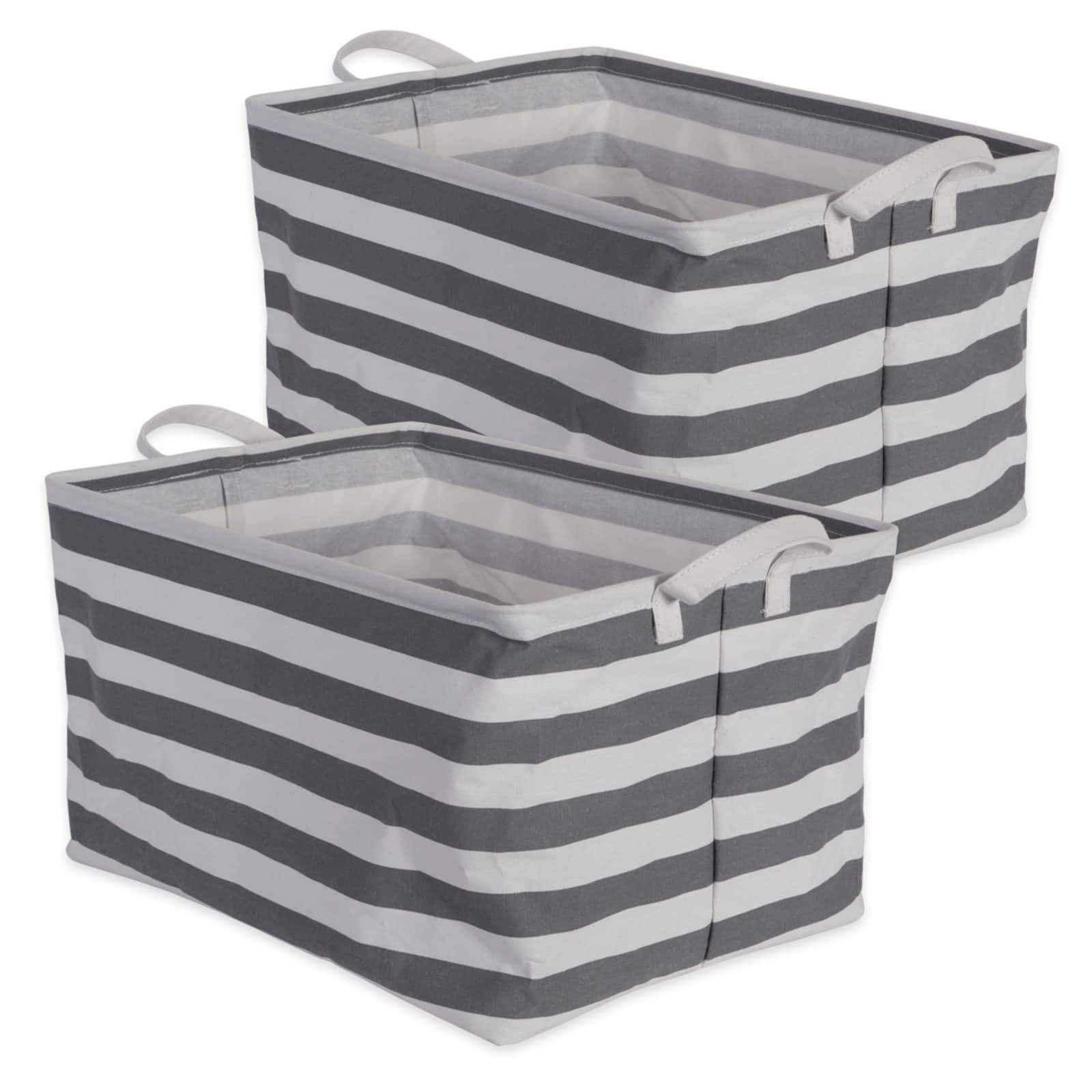 DII® Striped Laundry Bins, 2ct.