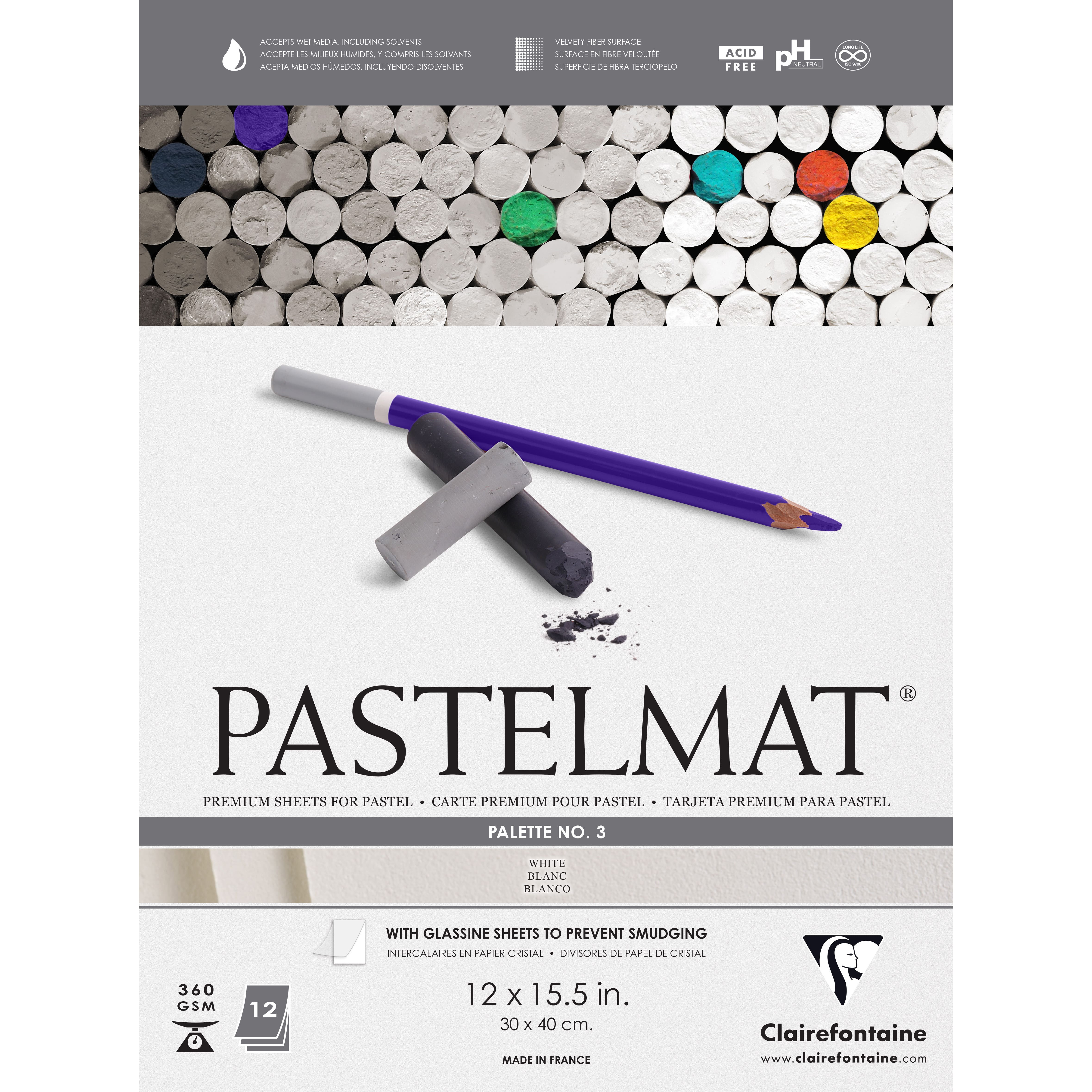 Clairefontaine Pastelmat, 70x100cm, 360g-Wine (5 Sheets), 70 x 100