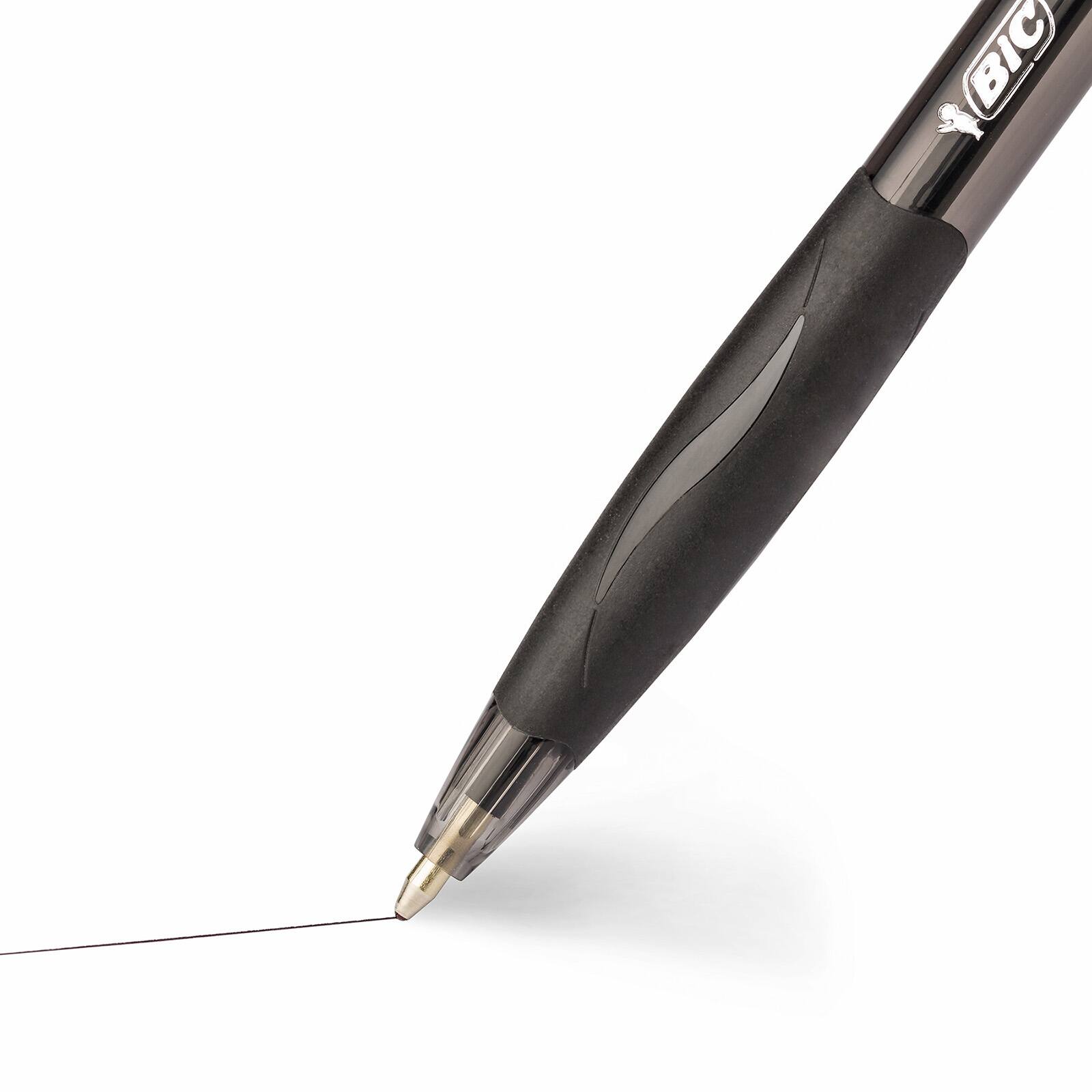 BIC® Glide™ Black Medium Point 1mm Retractable Ball Pen, 12ct.