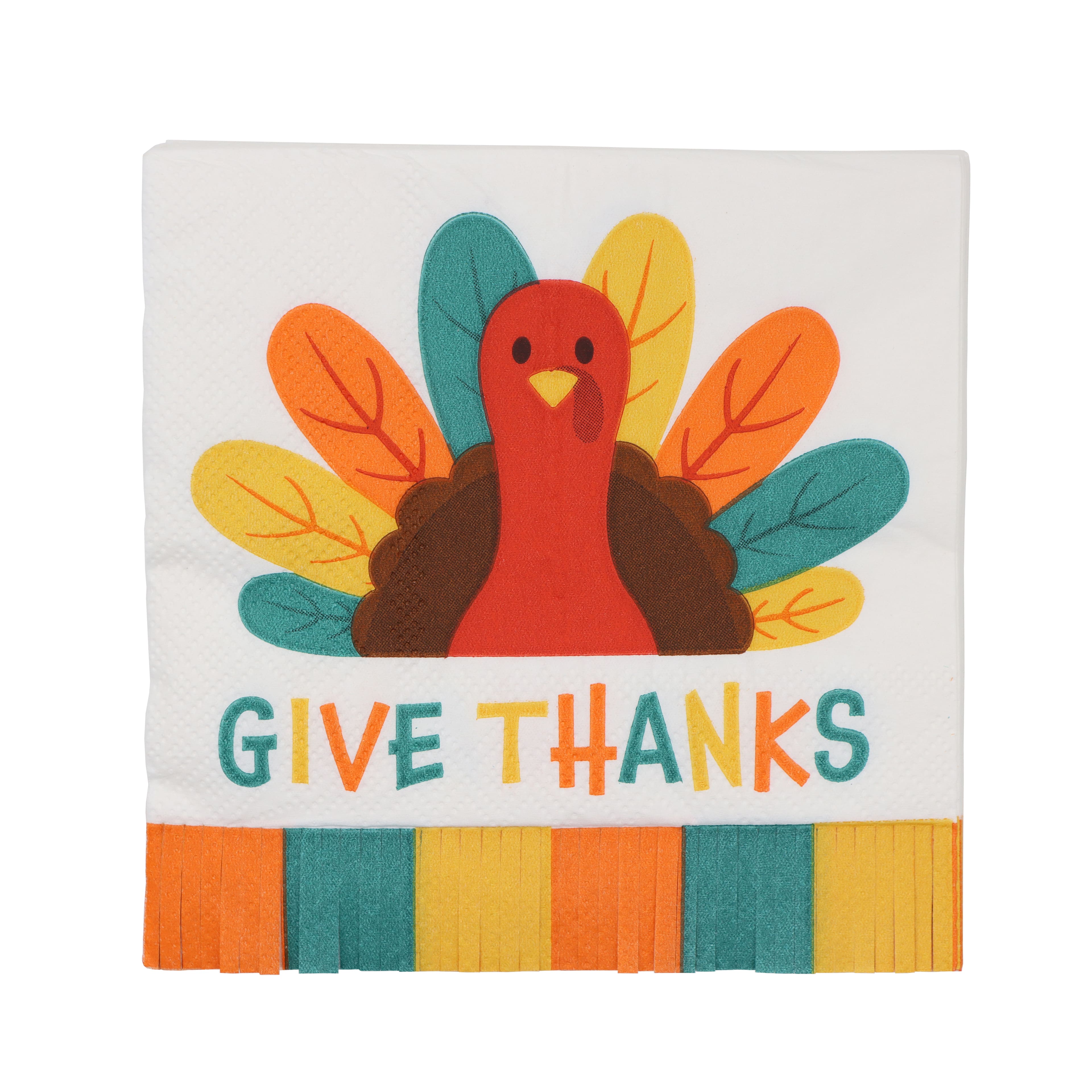 Give Thanks Turkey Beverage Napkins, 20ct. by Celebrate It&#x2122;