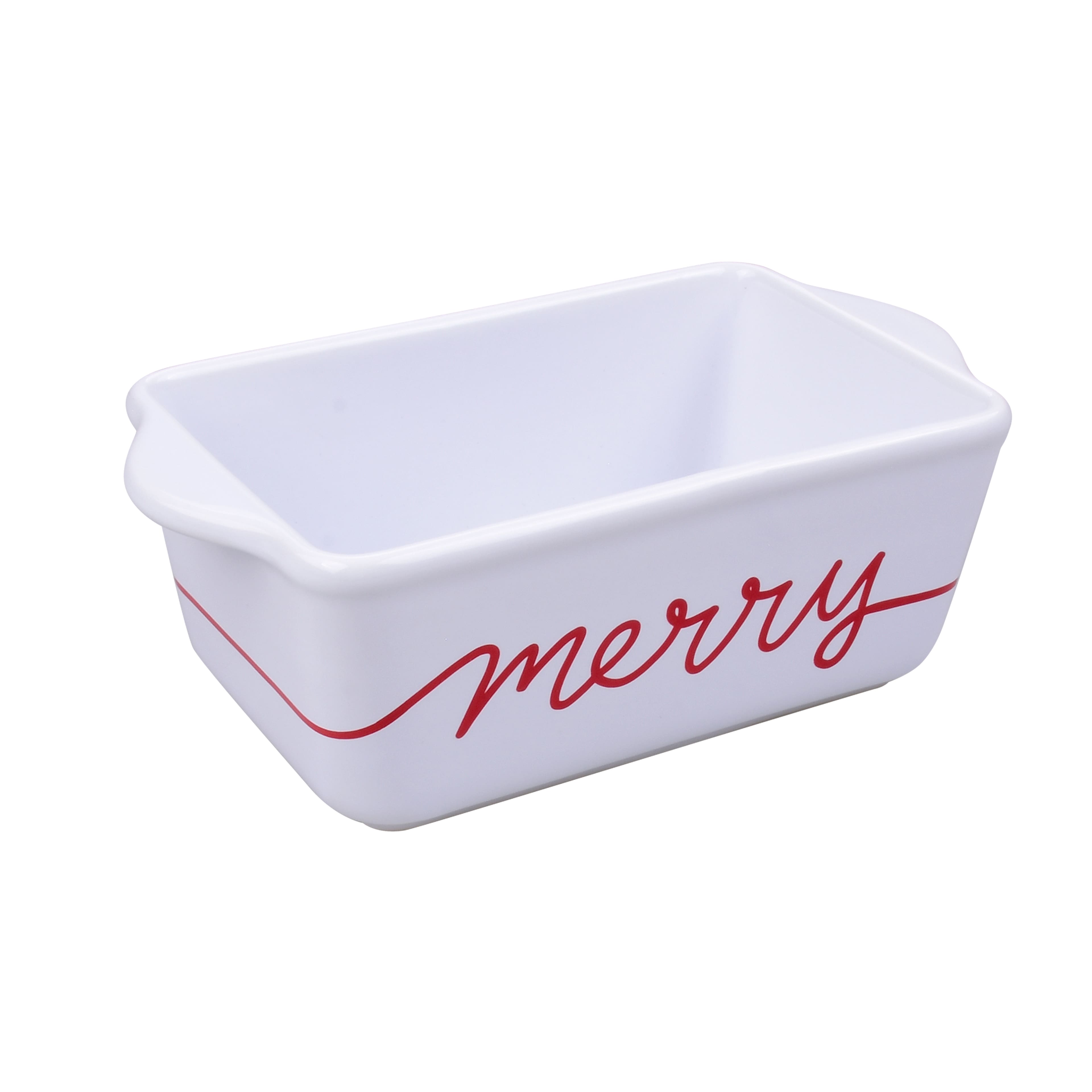 Vintage LTD Commodities White Ceramic Mini Loaf Baking Pan in Christmas  Theme. Set of 2 Mini Loaf Pans -  Finland
