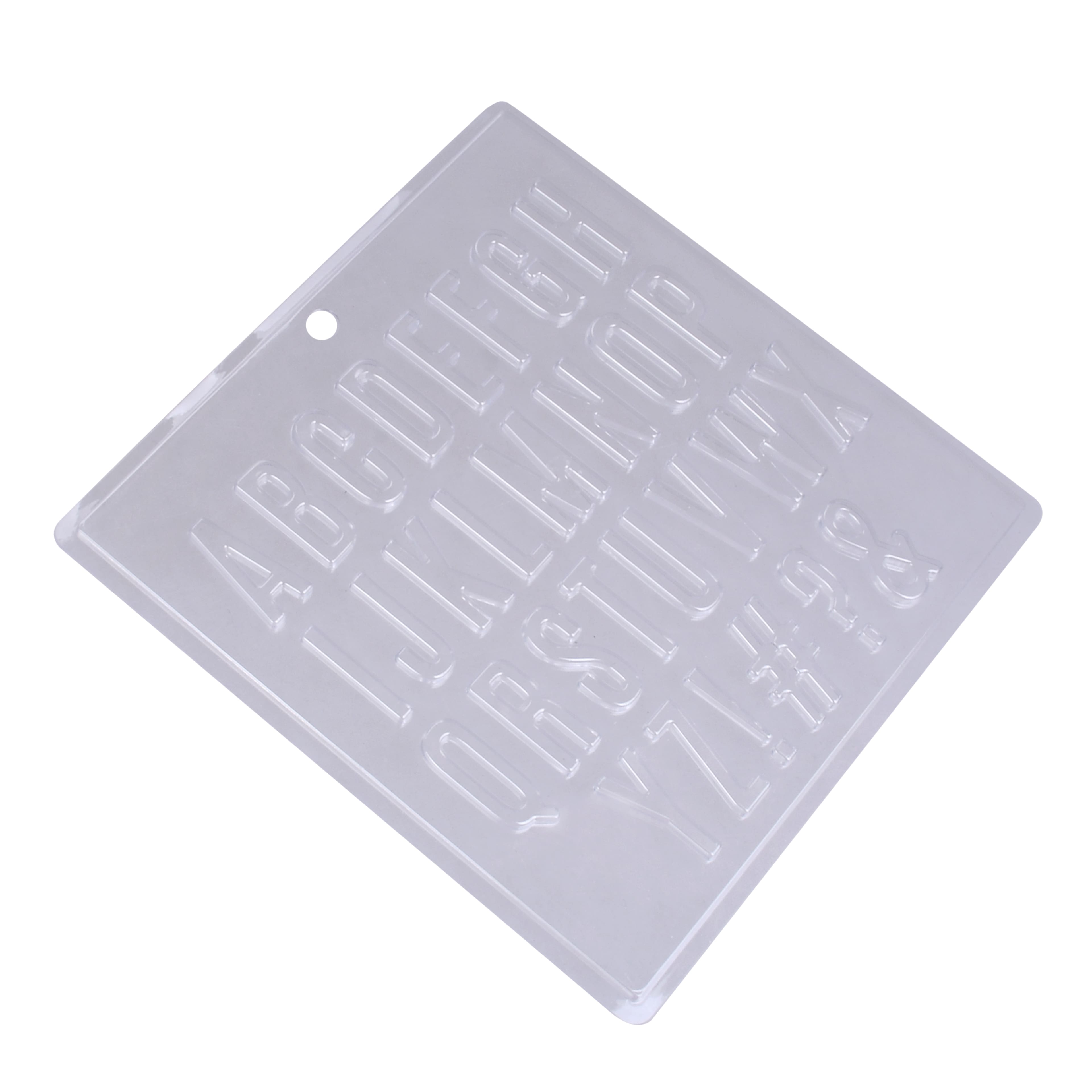 Block Alphabet Plastic Candy Mold by Makery&#x2122;