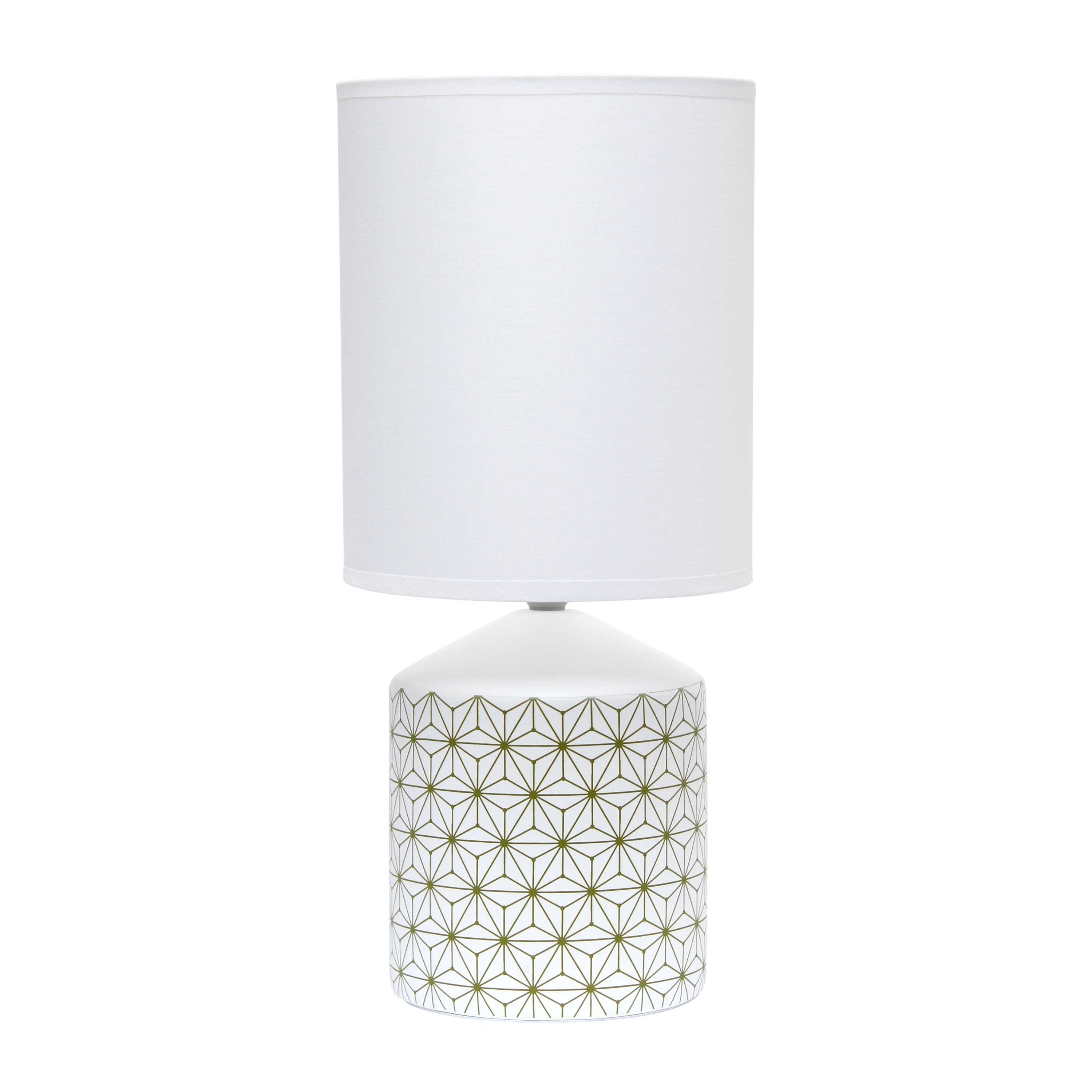 Simple Designs 18.5&#x22; Fresh Prints Table Lamp