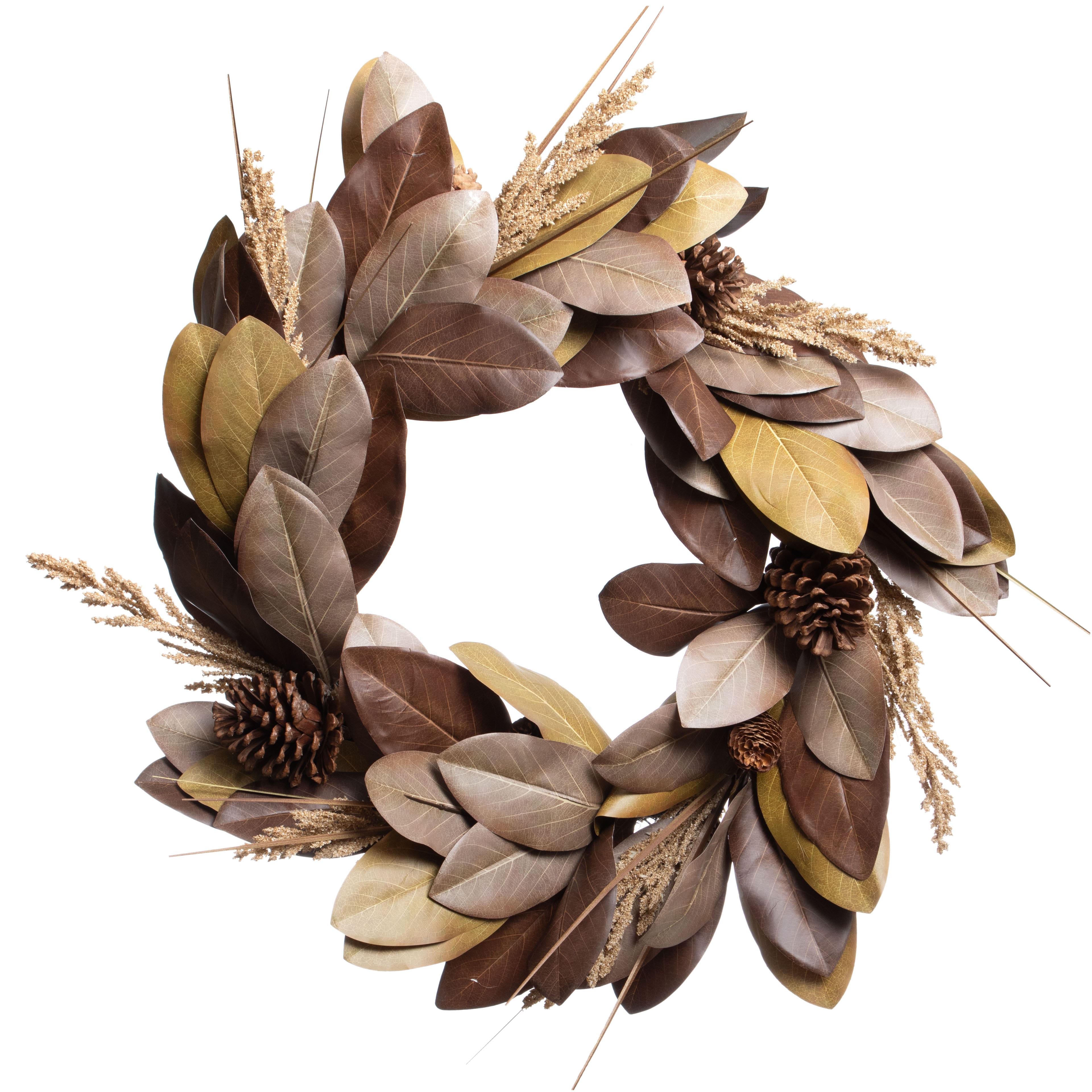 26&#x22; Magnolia &#x26; Pinecone Wreath by Ashland&#xAE;