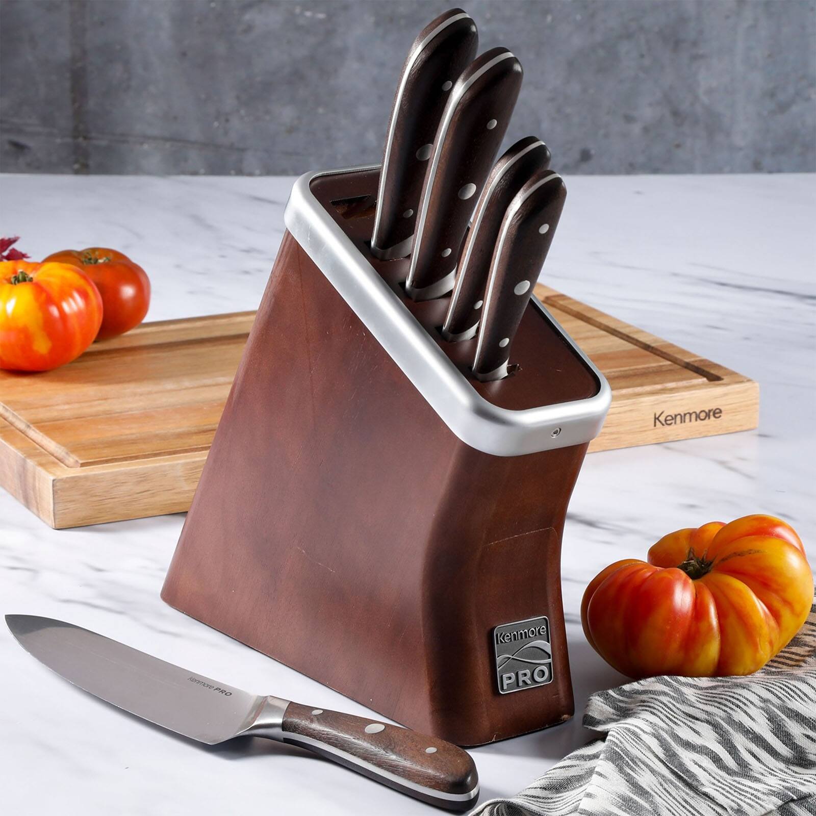 Kenmore® Pro Truman 6-Piece High Carbon Stainless Steel Cutlery Set with Wood Handles