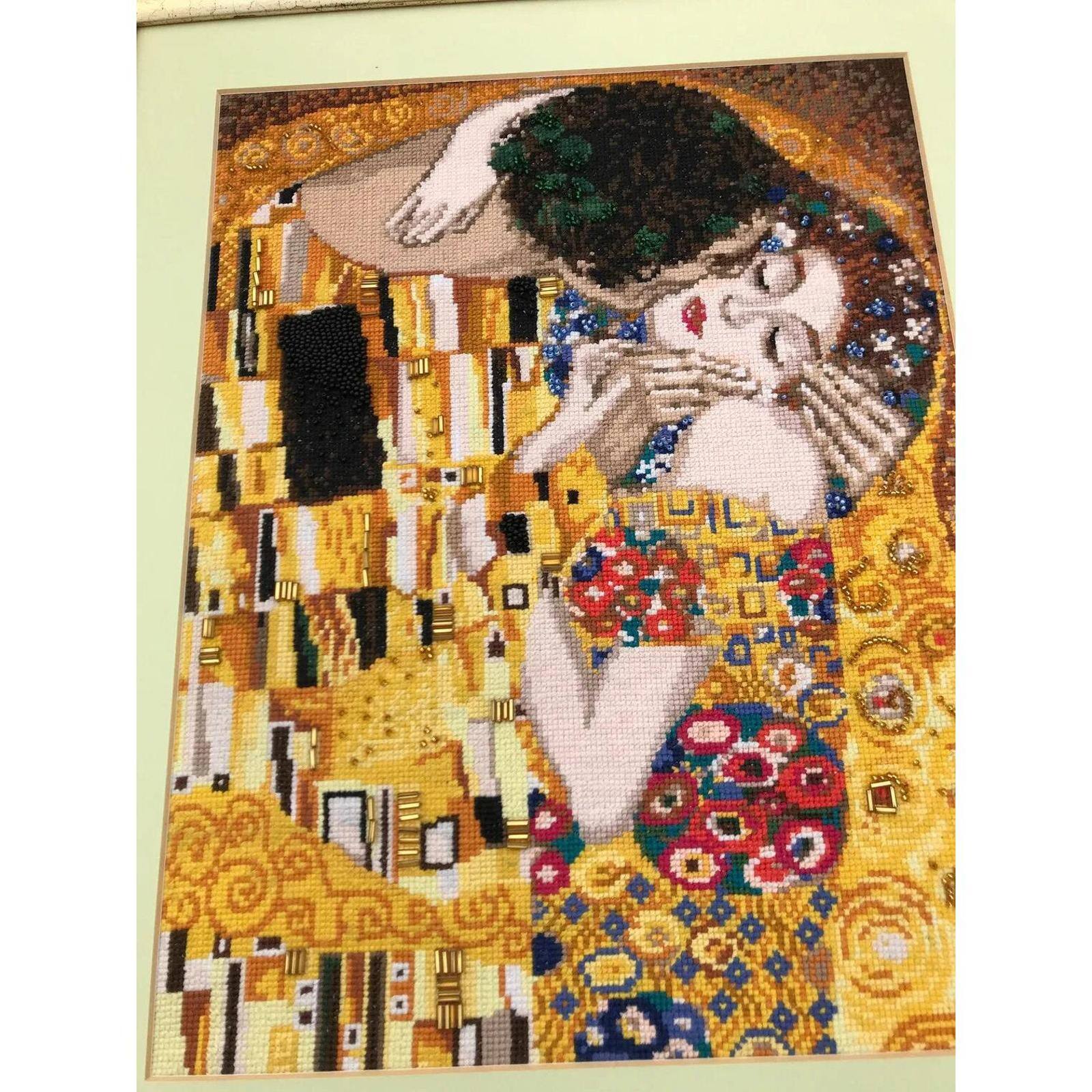 RIOLIS The Kiss after G. Klimt's Painting Counted Cross Stitch Kit R1170