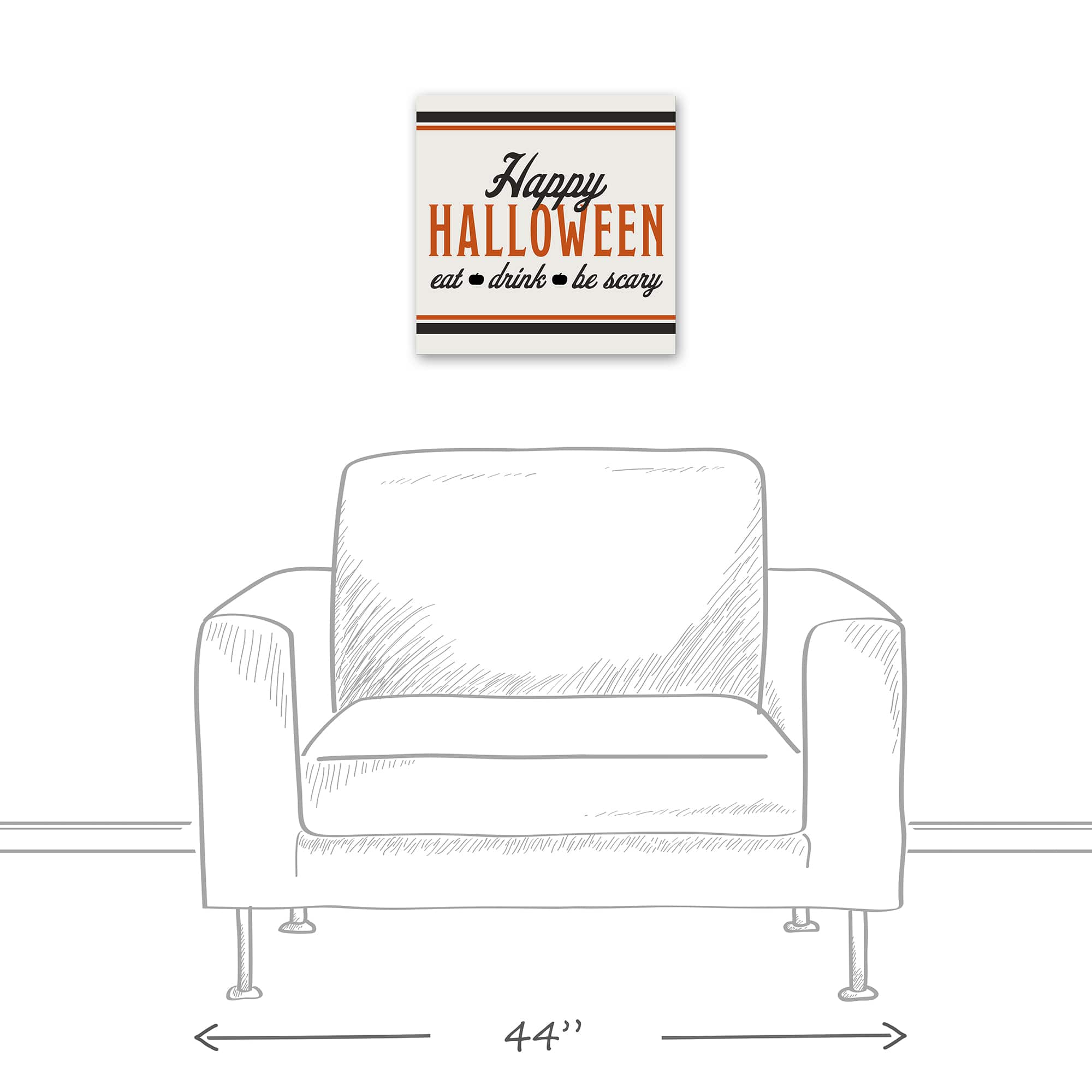 Happy Halloween Canvas Wall Art