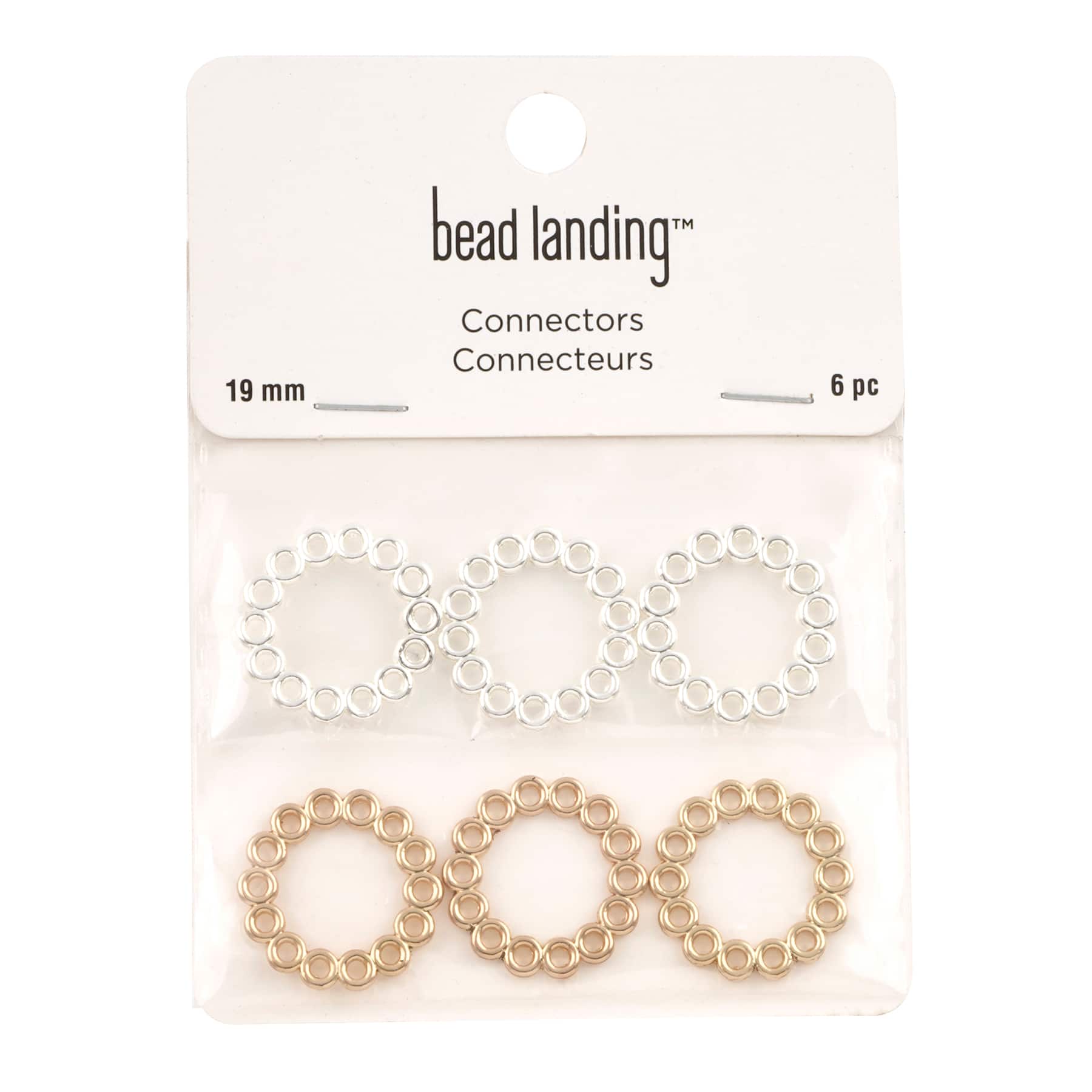Silver &#x26; Gold Round Connectors by Bead Landing&#x2122;