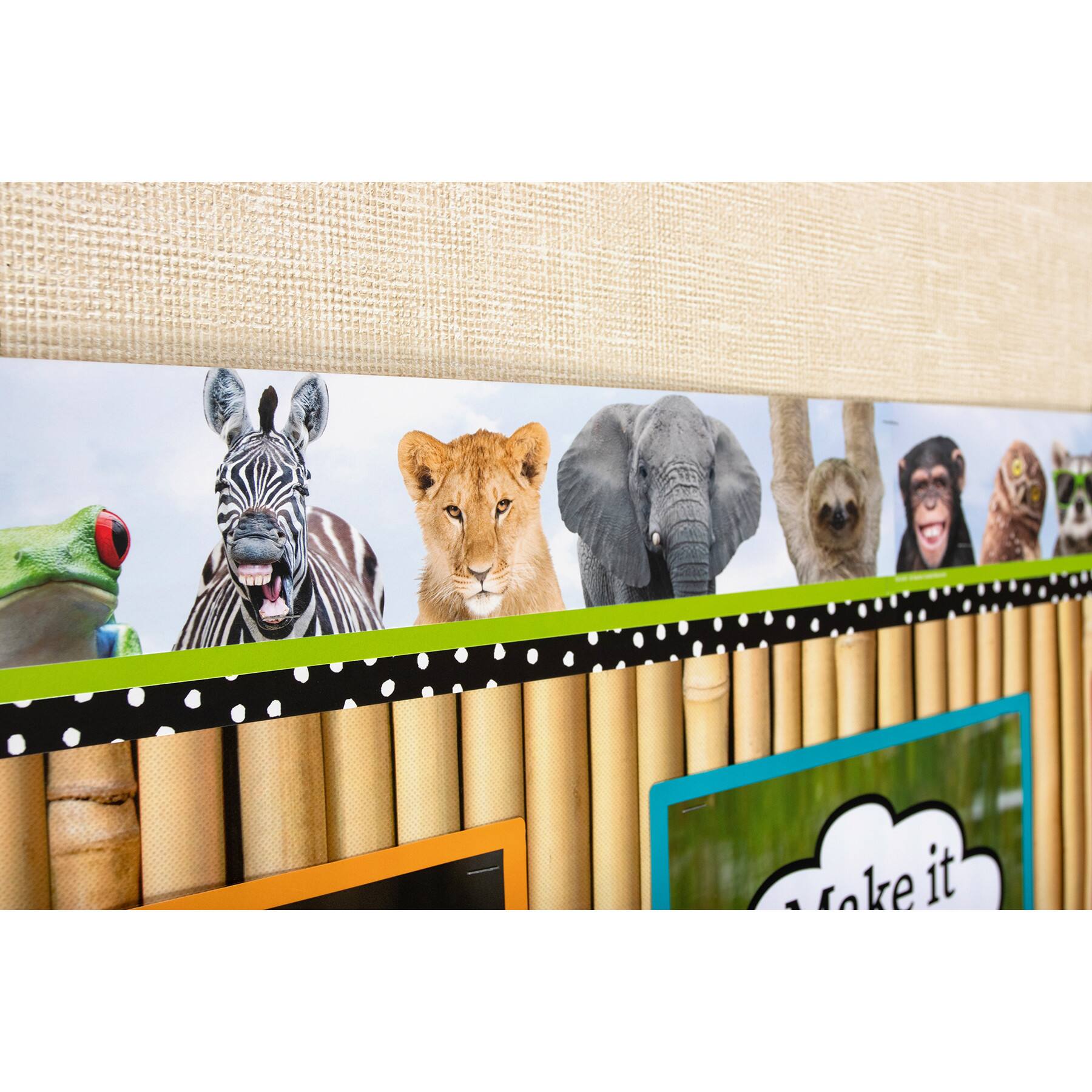 Teacher Created Resources® Go Wild Animals Straight Border Trim, 6 Packs of 12