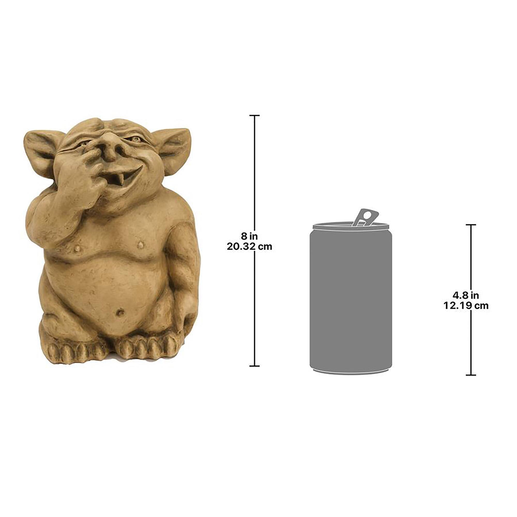 Design Toscano 8&#x22; The Picc-a-Dilly Nose Gargoyle Statue