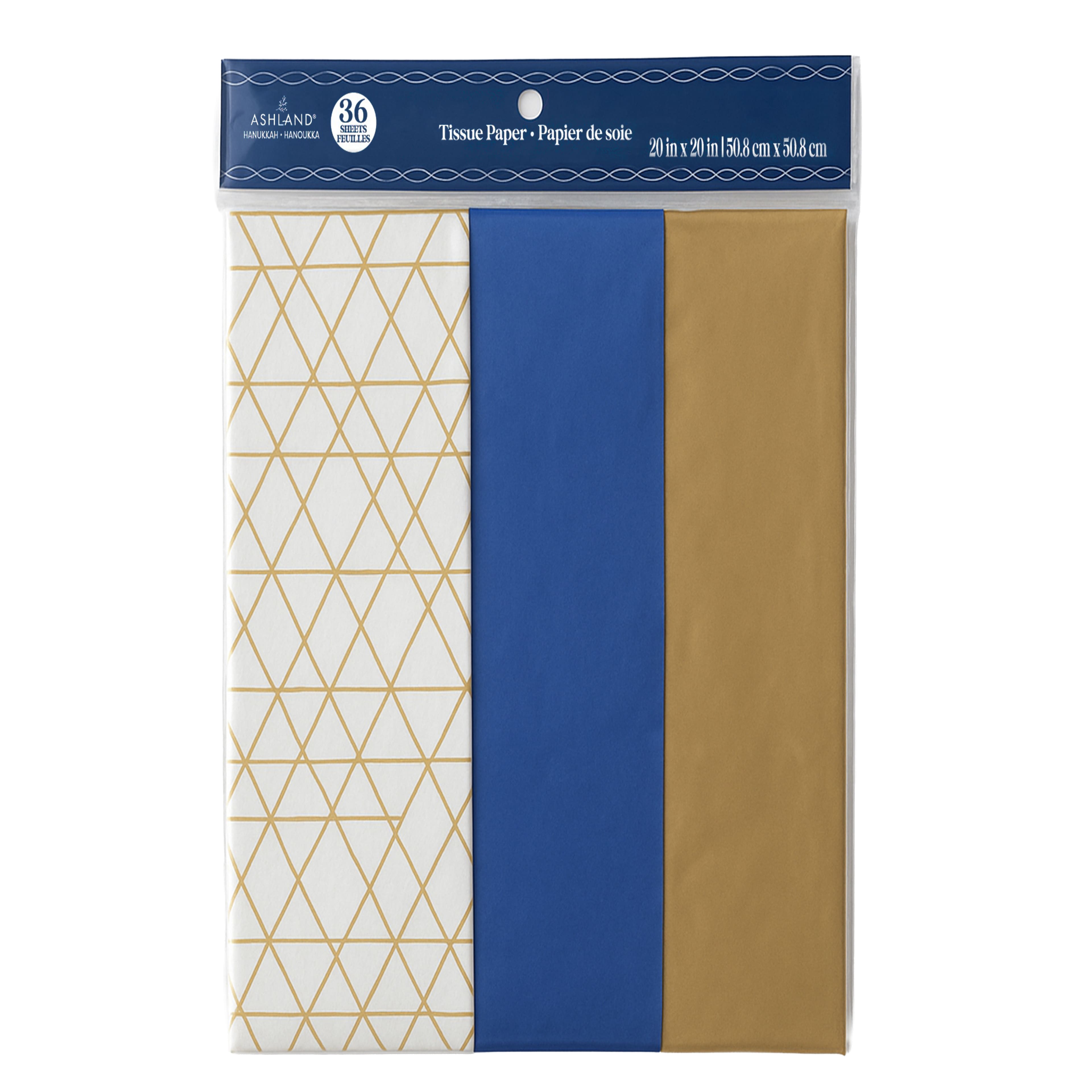 Blue, White &#x26; Gold Tissue Paper, 36ct. by Ashland&#xAE;