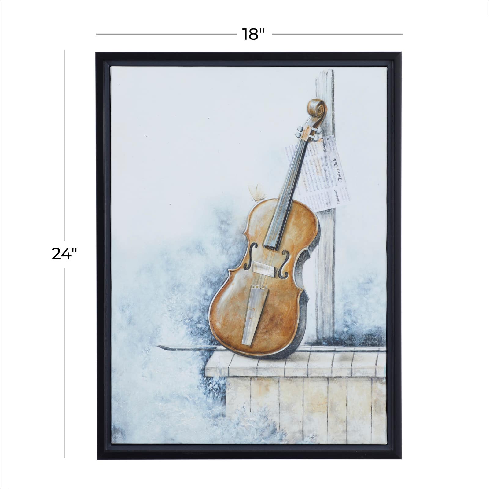 Brown Polystone Traditional Framed Wall Art, 24&#x22; x 18&#x22;