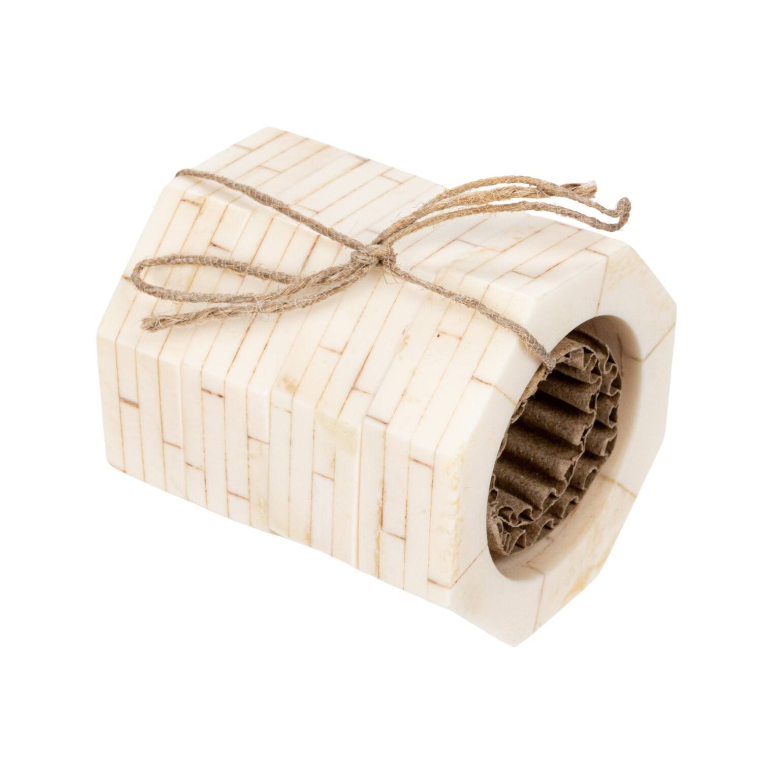 Hello Honey&#xAE; Cream Octagon Napkin Rings, 4ct.