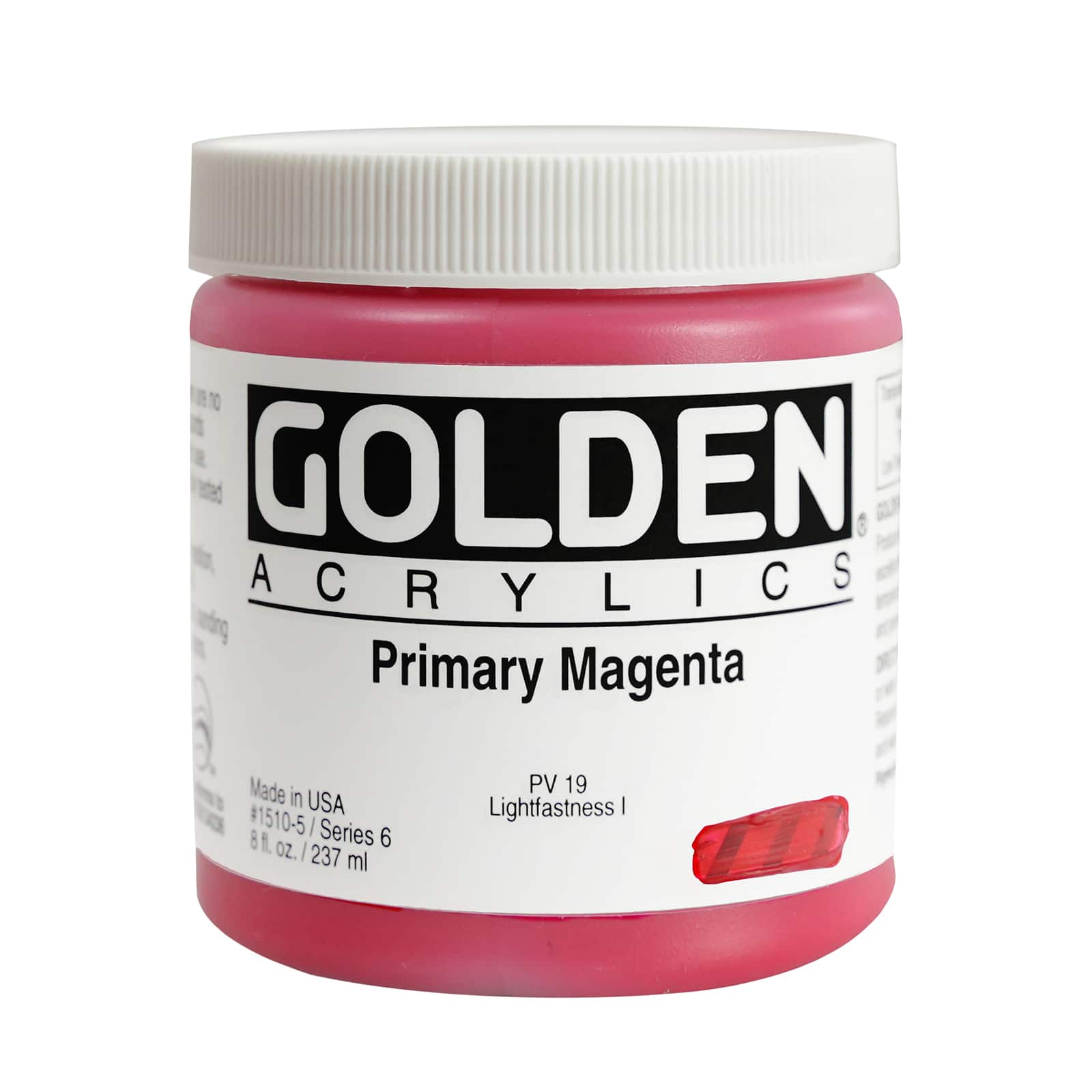 Golden Heavy Body Acrylic Paint, 8 oz in Primary Magenta - D022510S - Art and Craft Paint Shop for the Golden Heavy Body Acrylic Paint, 8oz. sku D022510S