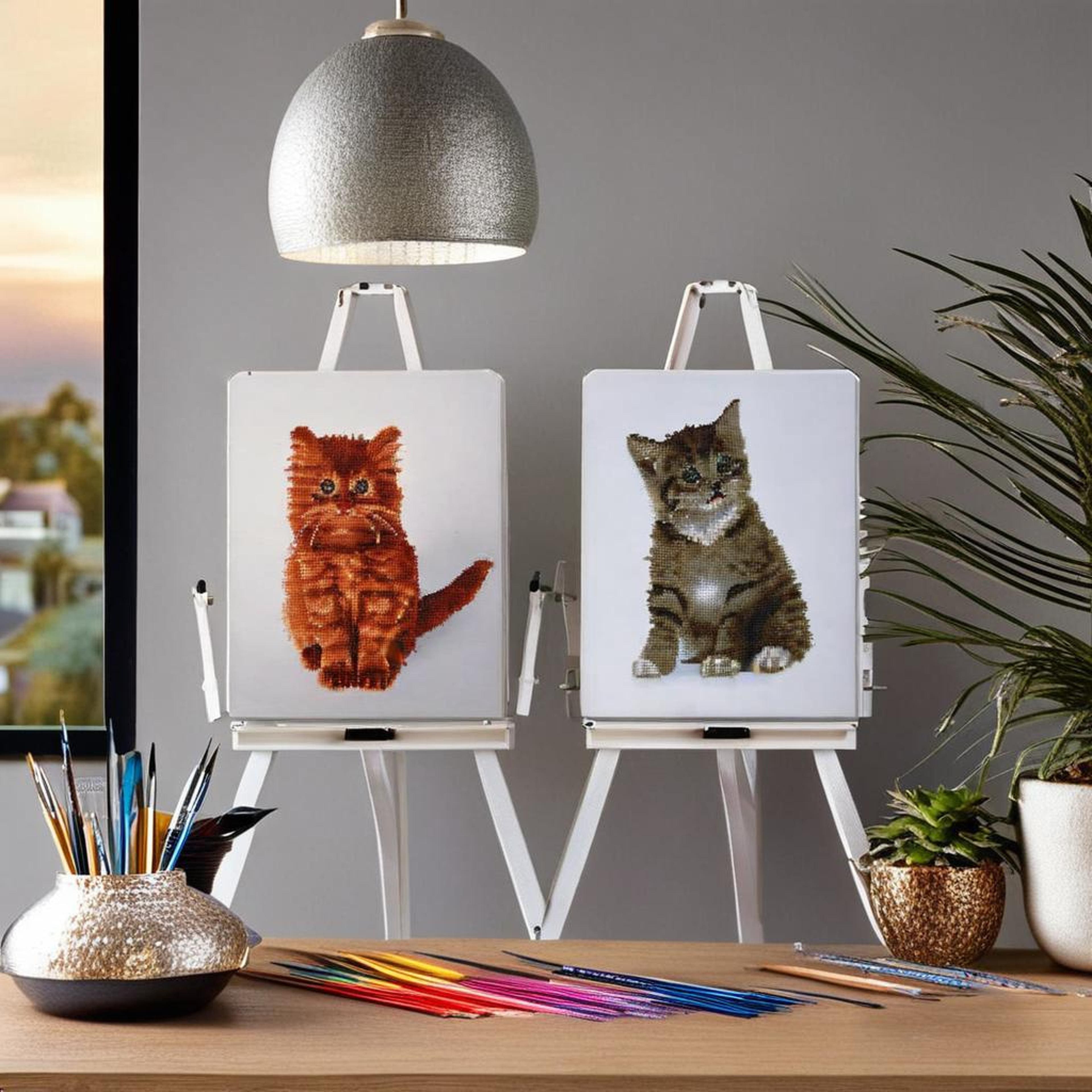 Duo Cat Diamond Art Kit by Make Market&#xAE;