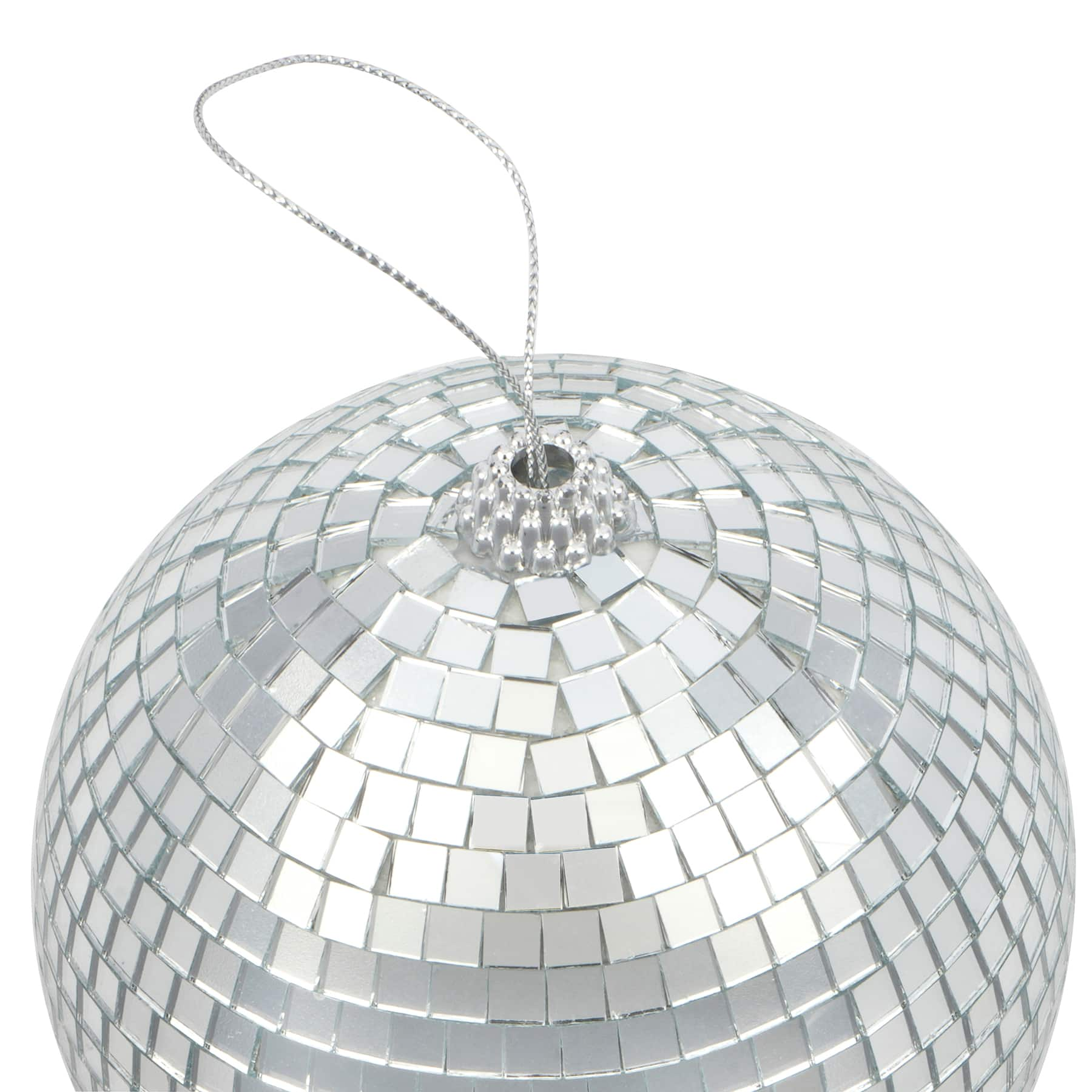 4&#x22; Silver Disco Balls, 4ct. by Celebrate It&#xAE;