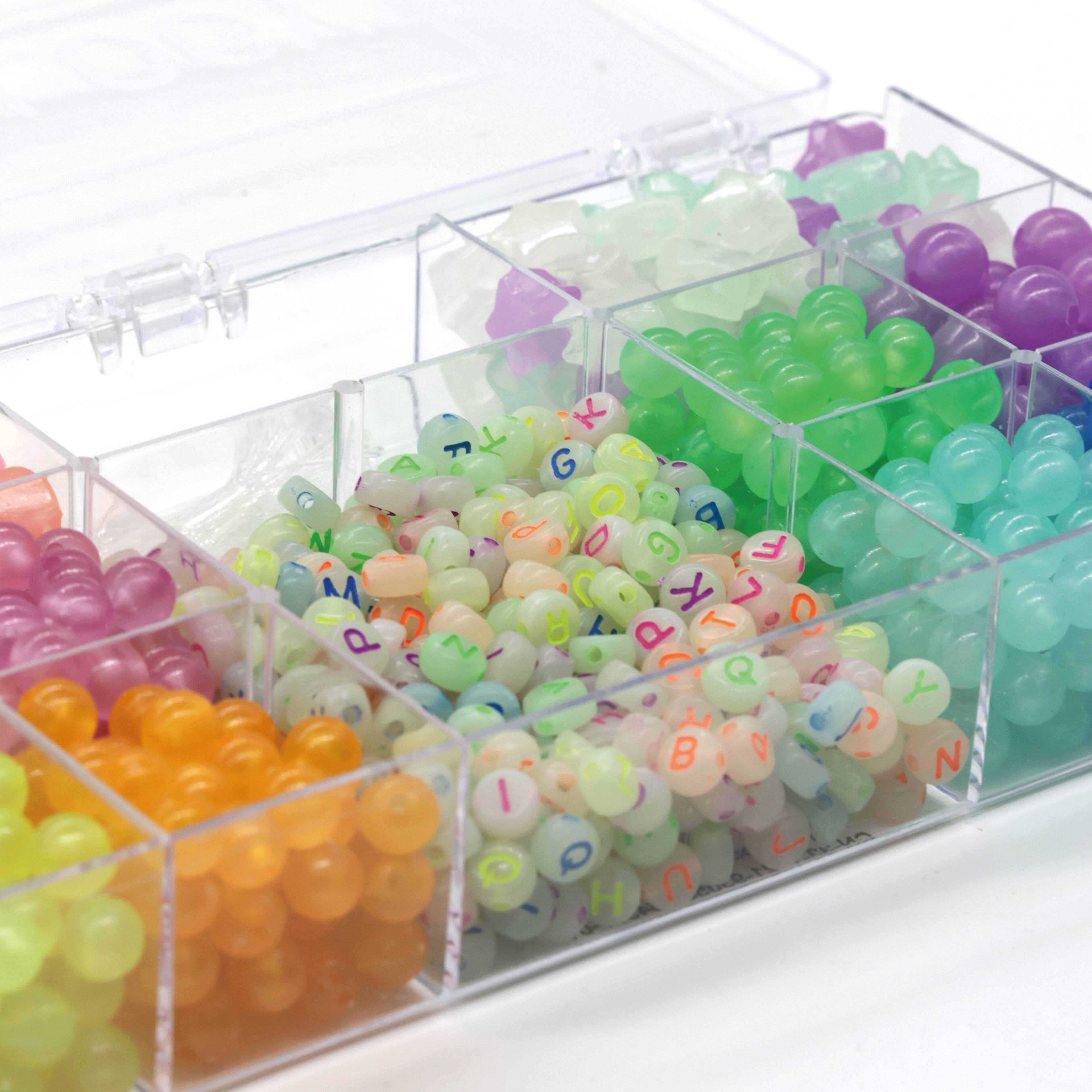 9 Pack: Glow in the Dark Alphabet Bead Kit by Creatology™
