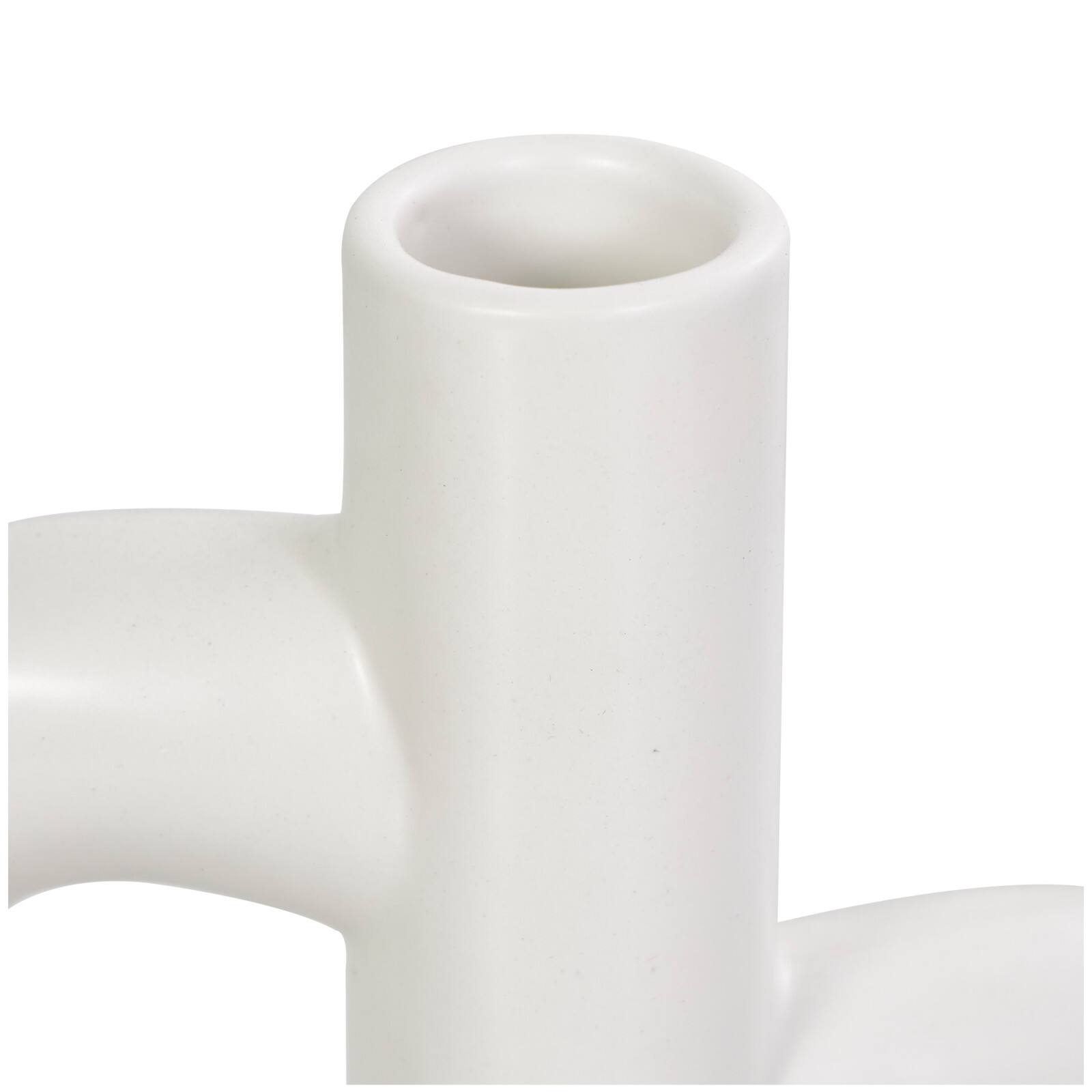 CosmoLiving by Cosmopolitan 10" Black & White Ceramic Abstract 3-Arch Vase Set