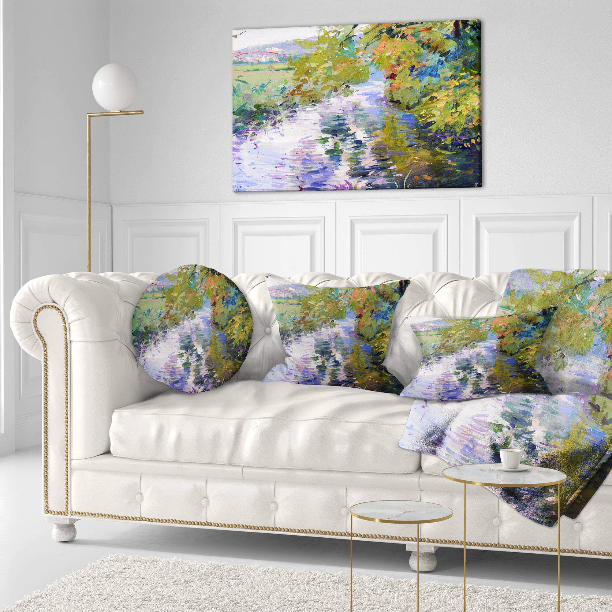 Designart - Fall in Amazing Colors - Landscape Painting Canvas Print